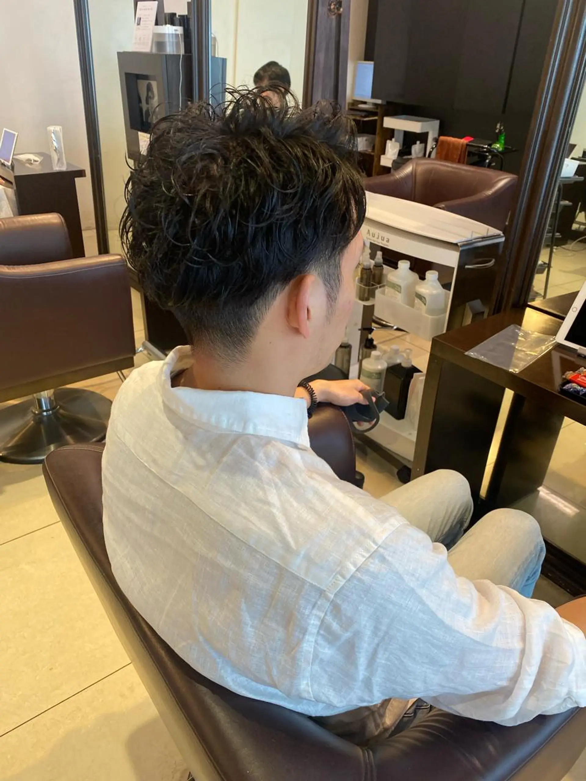 パーマ メンズ カット パーマ トリートメント 山川 玲奈のヘアスタイル