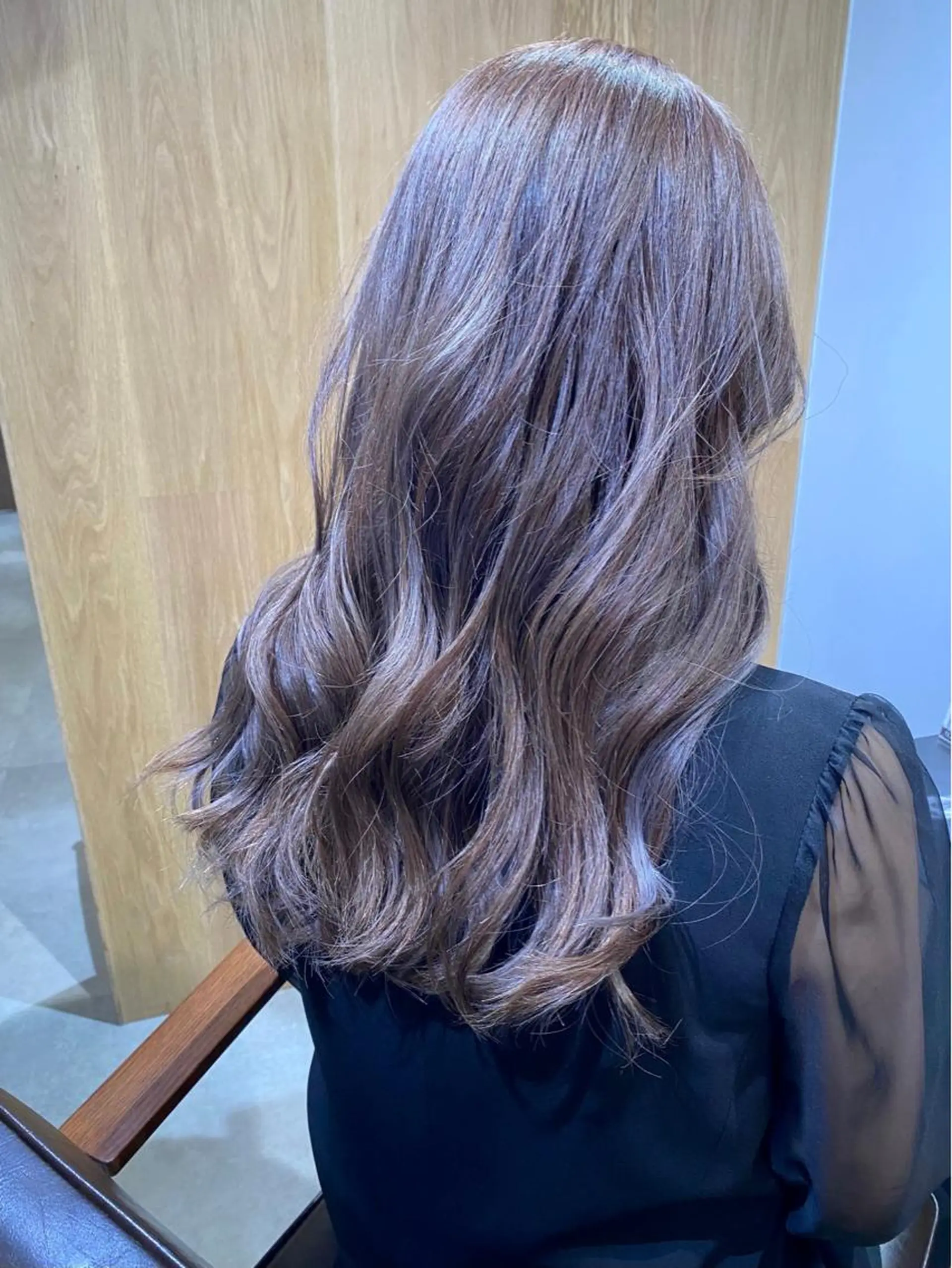 ロング カラー 藤野なつえ ナチュラルのヘアスタイル