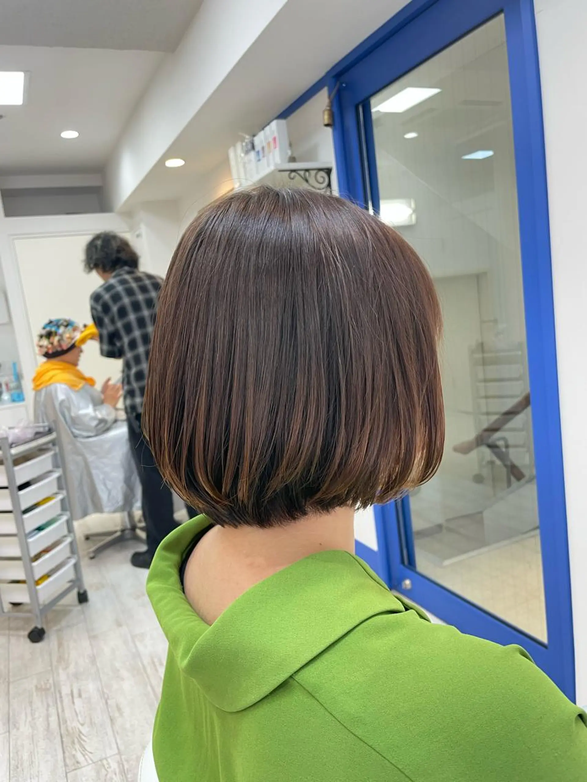 ショート カット 縮毛矯正 新籾 尚哉のヘアスタイル