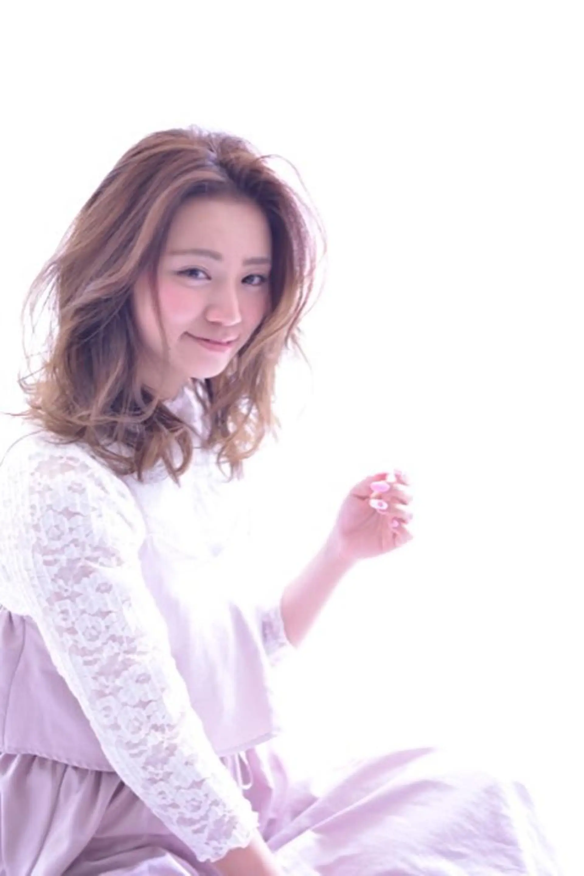ミディアム カラー パーマ ヘアアレンジ 田中 巧のヘアスタイル
