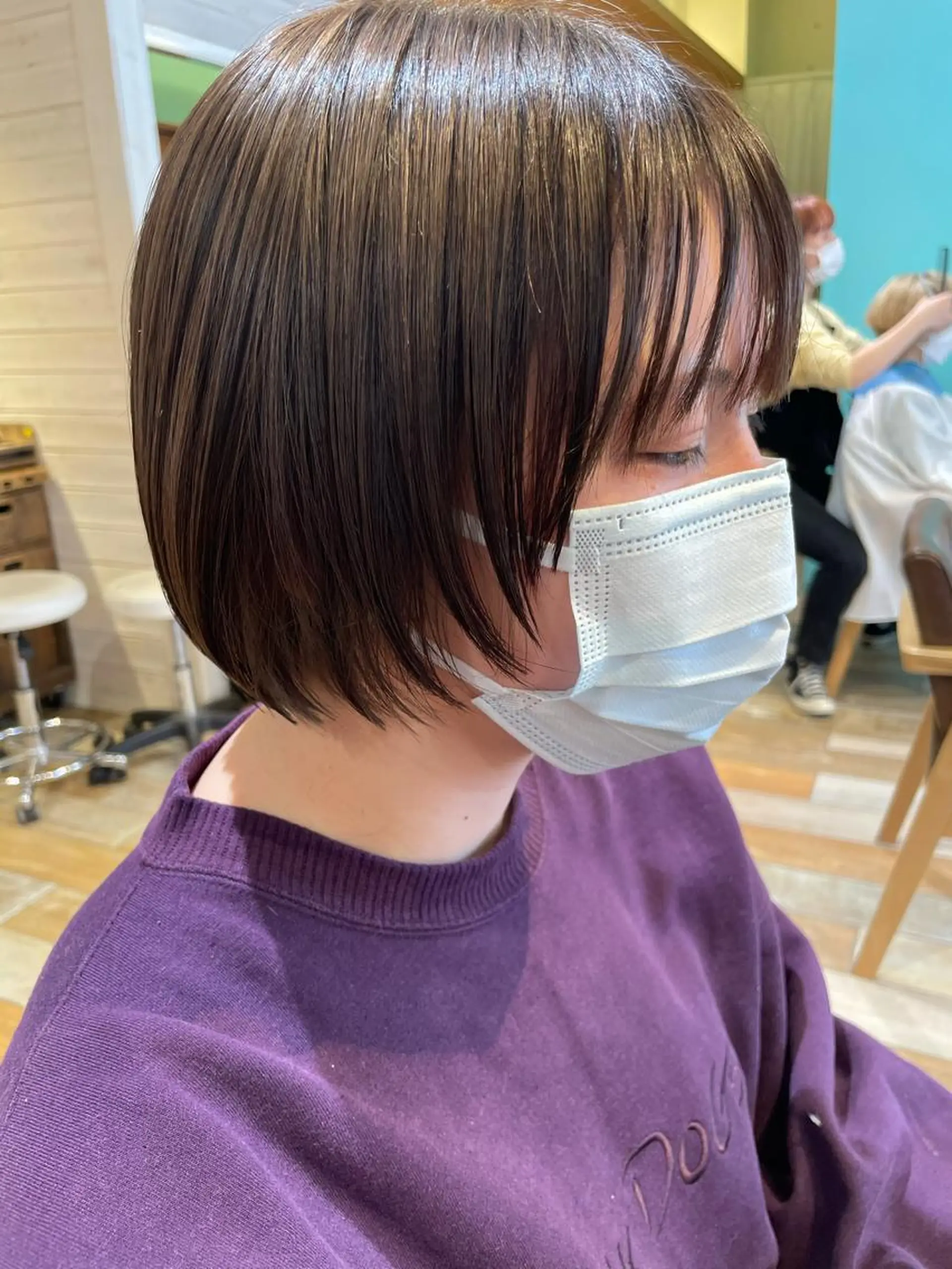 ショート ボブ レイヤーカット カット トリートメント 石渡このみ 🍊レイヤーカットのヘアスタイル
