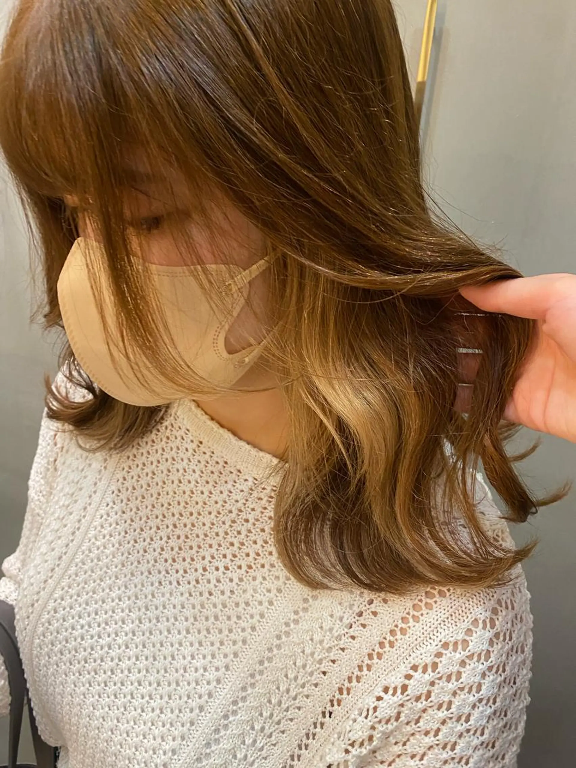 ミディアム カラー 韓国×髪質改善カラー 💎hinaのヘアスタイル