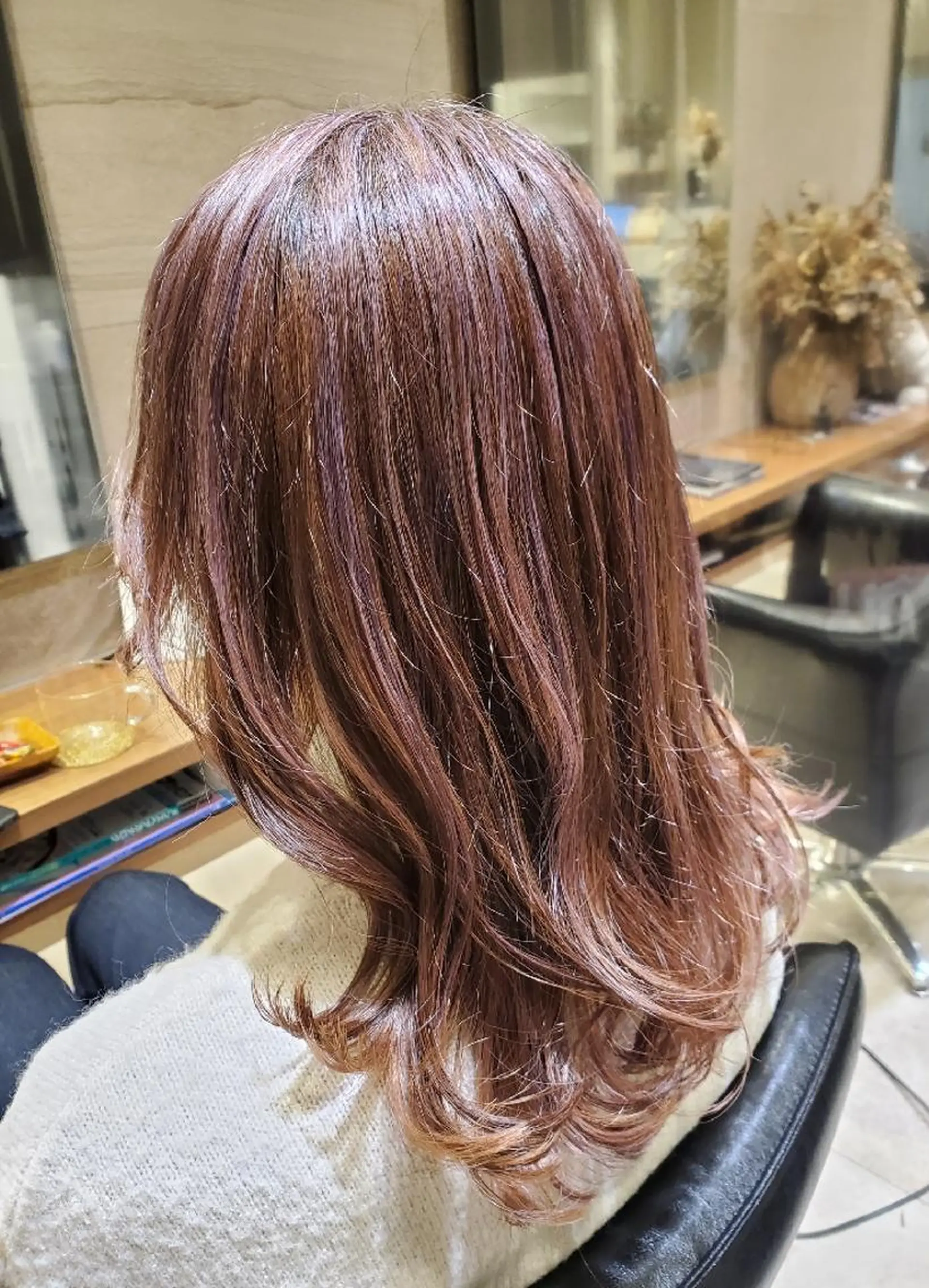 ミディアム カラー パープルカラー 💎カラー特化💎 長嶺文江💎のヘアスタイル