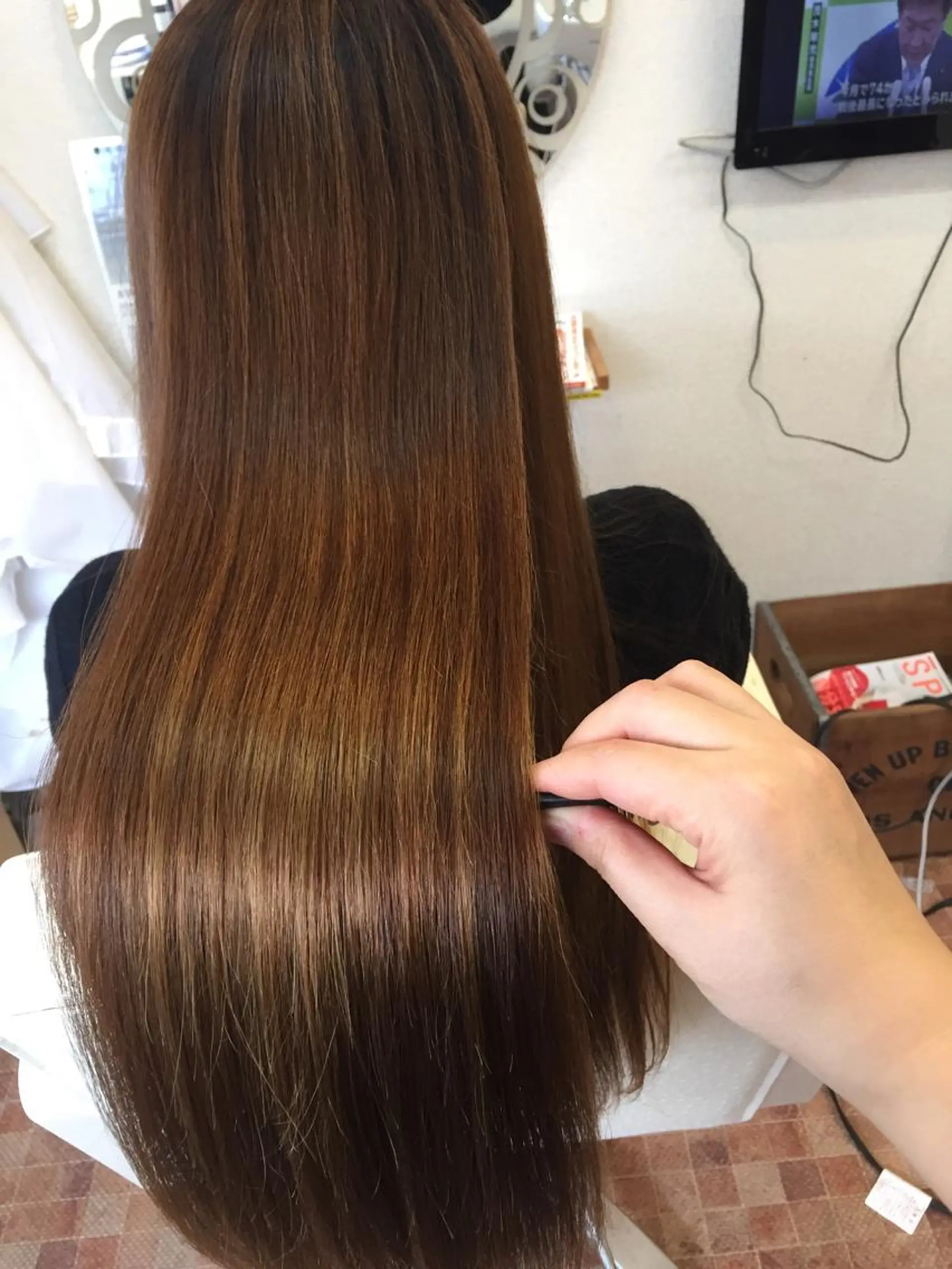 ロング カラー パーマ hair design PAPISTA所属・中村 祐美可のヘアスタイル