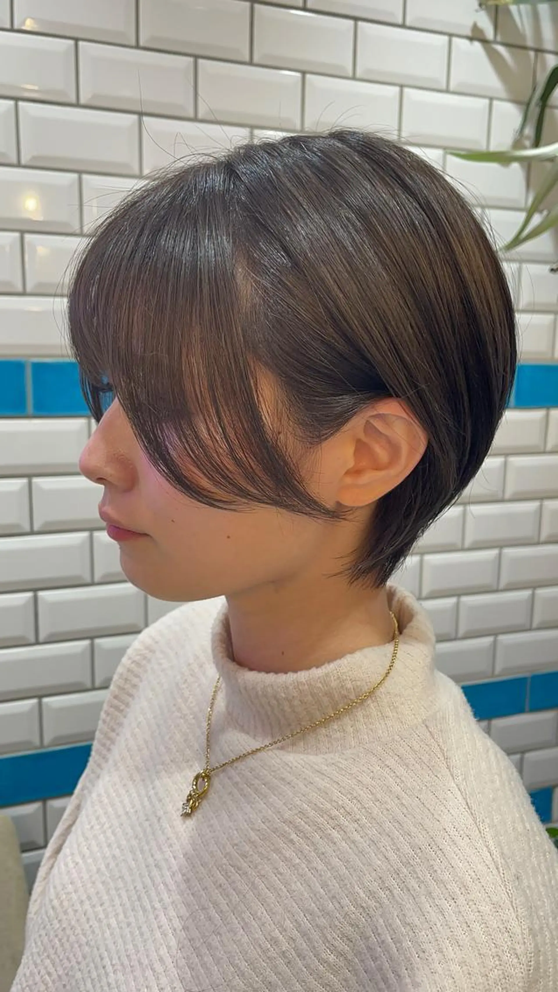 ショート カラー カット ヘアカラー トリートメント 新宿/髪質改善/艶髪 韓国ヘア/大重聖斗のヘアスタイル