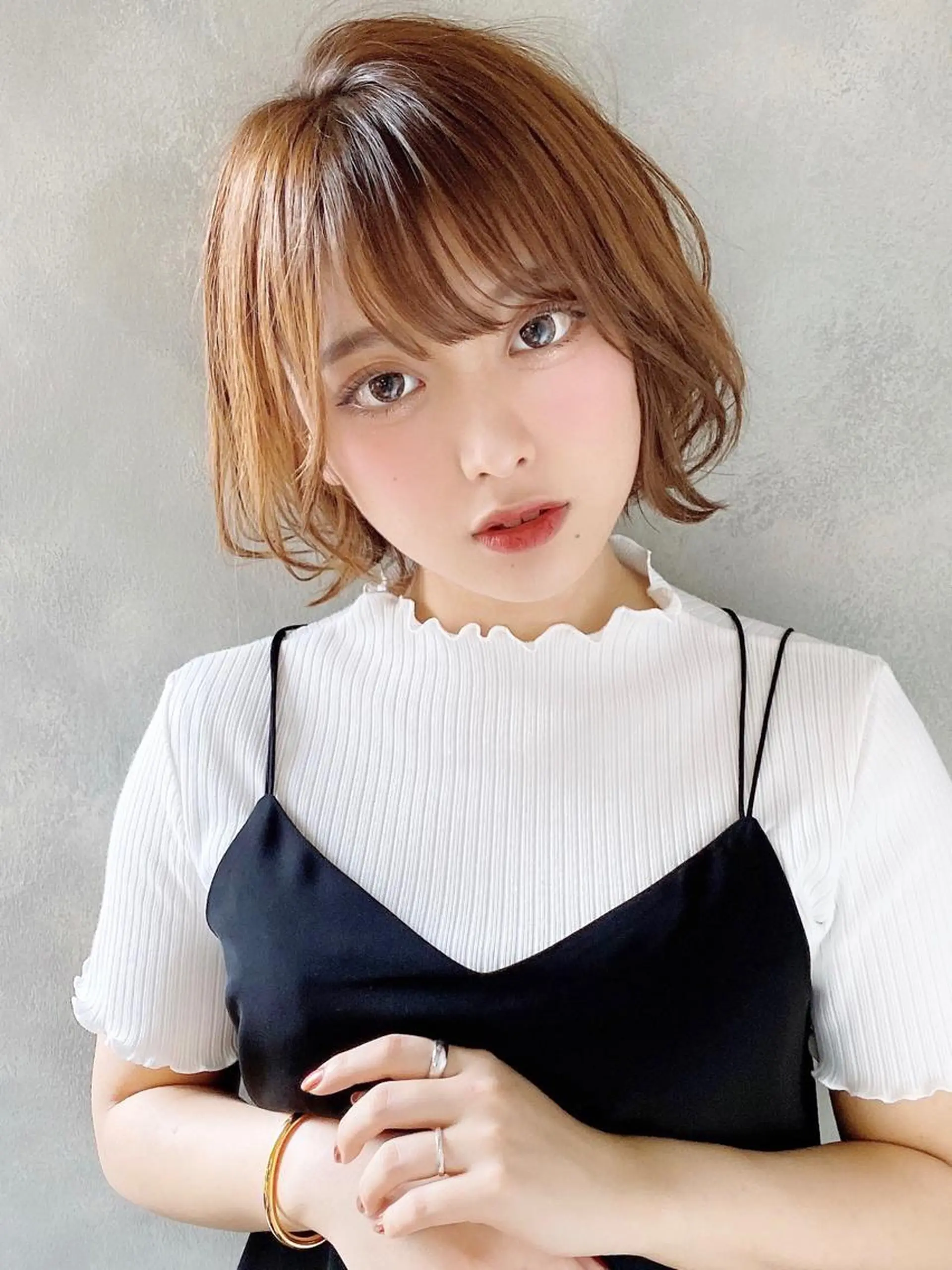 ショート カラー 似合わせカット カット ヘアカラー トリートメント 髪質改善くすみカラー 🍀/石川大輔のヘアスタイル