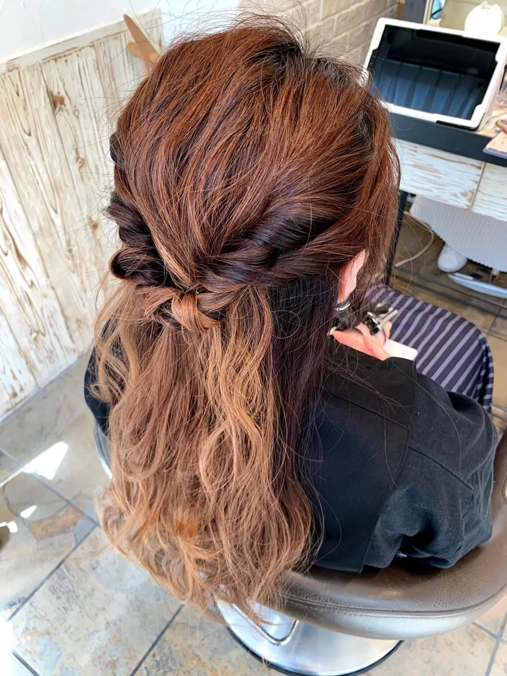 ロング ヘアアレンジ 即モテ×メンズヘア/ 表参道/MOMONEのヘアスタイル