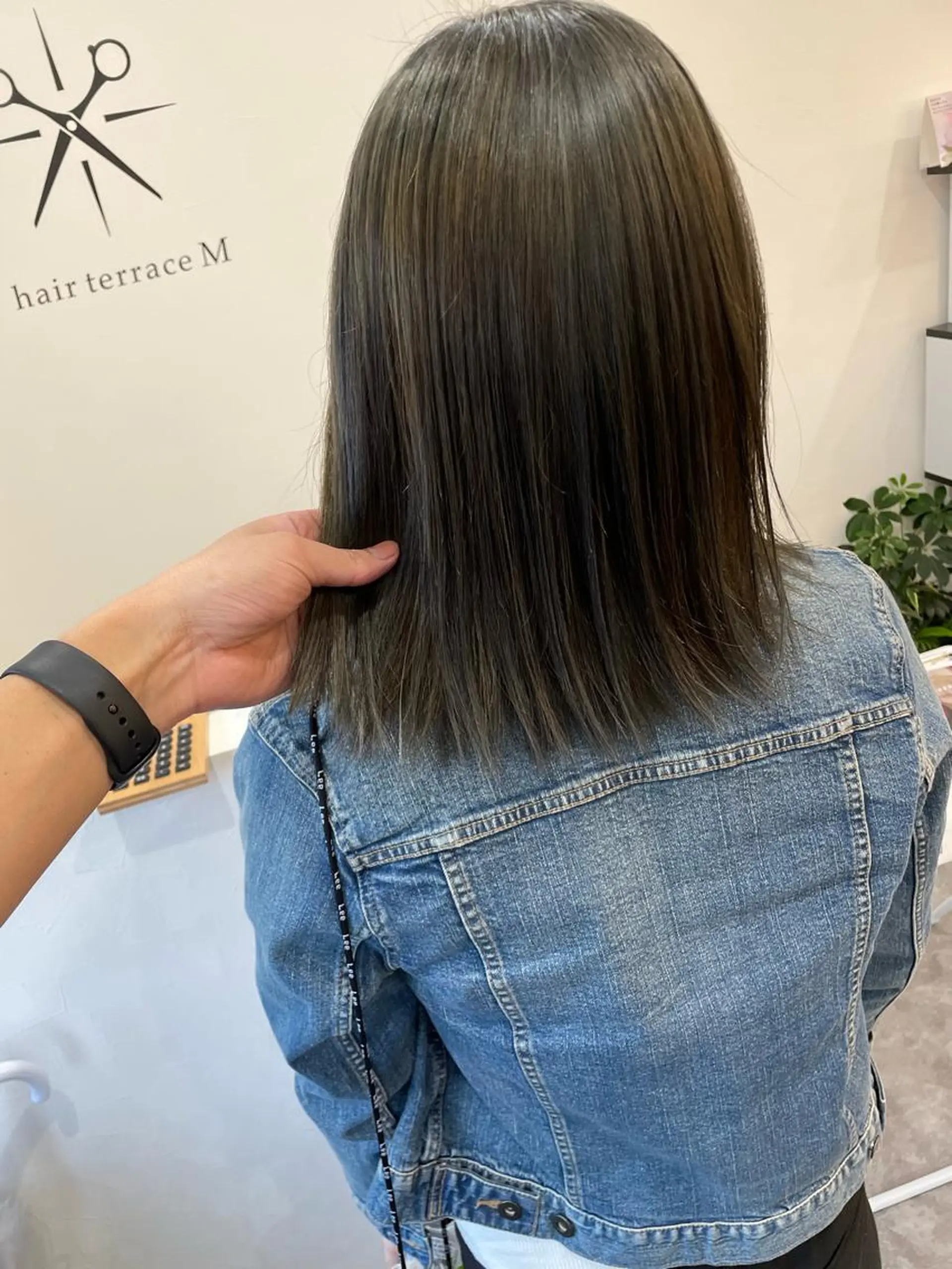 セミロング ショートボブ セミロングパーマ 韓国風カラー ボブ ハイライト カット ヘアカラー トリートメント ヘアセット hair terra ce M奈良店のヘアスタイル