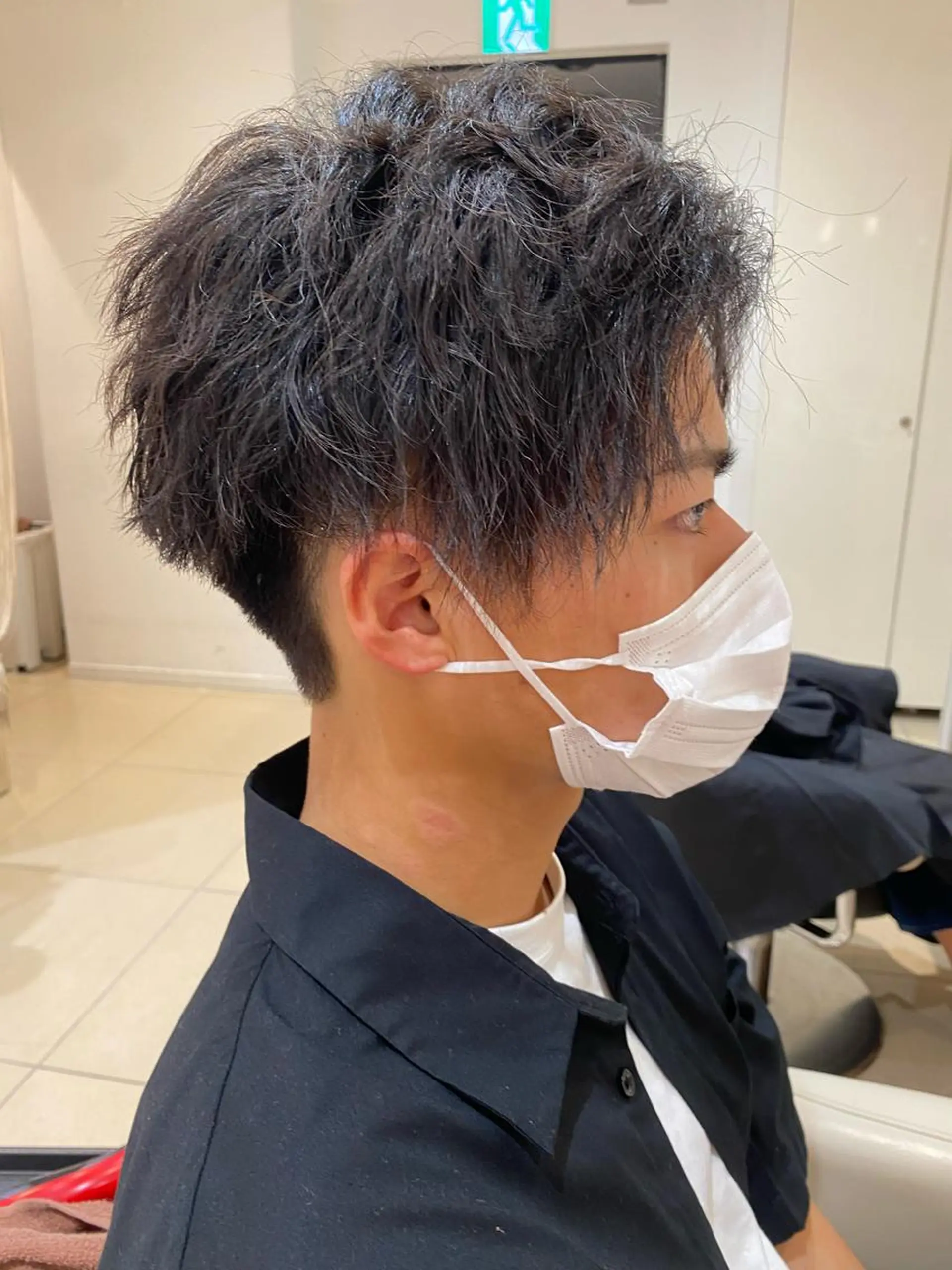 ショート パーマ メンズ 🩵波巻き／ツイスパ HARU💎のヘアスタイル
