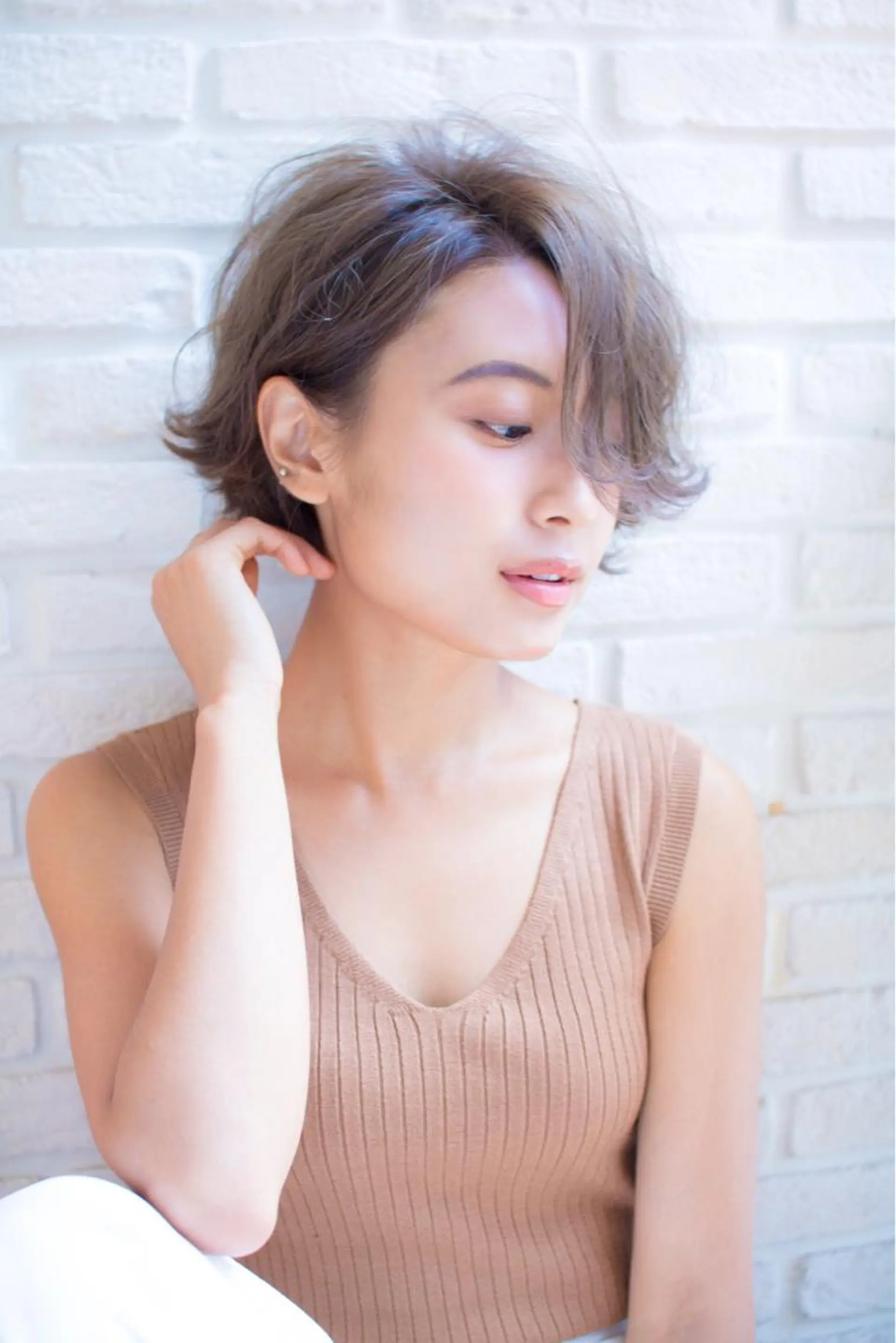 ショート カラー ヘアアレンジ Lond re Maison.原宿のヘアスタイル