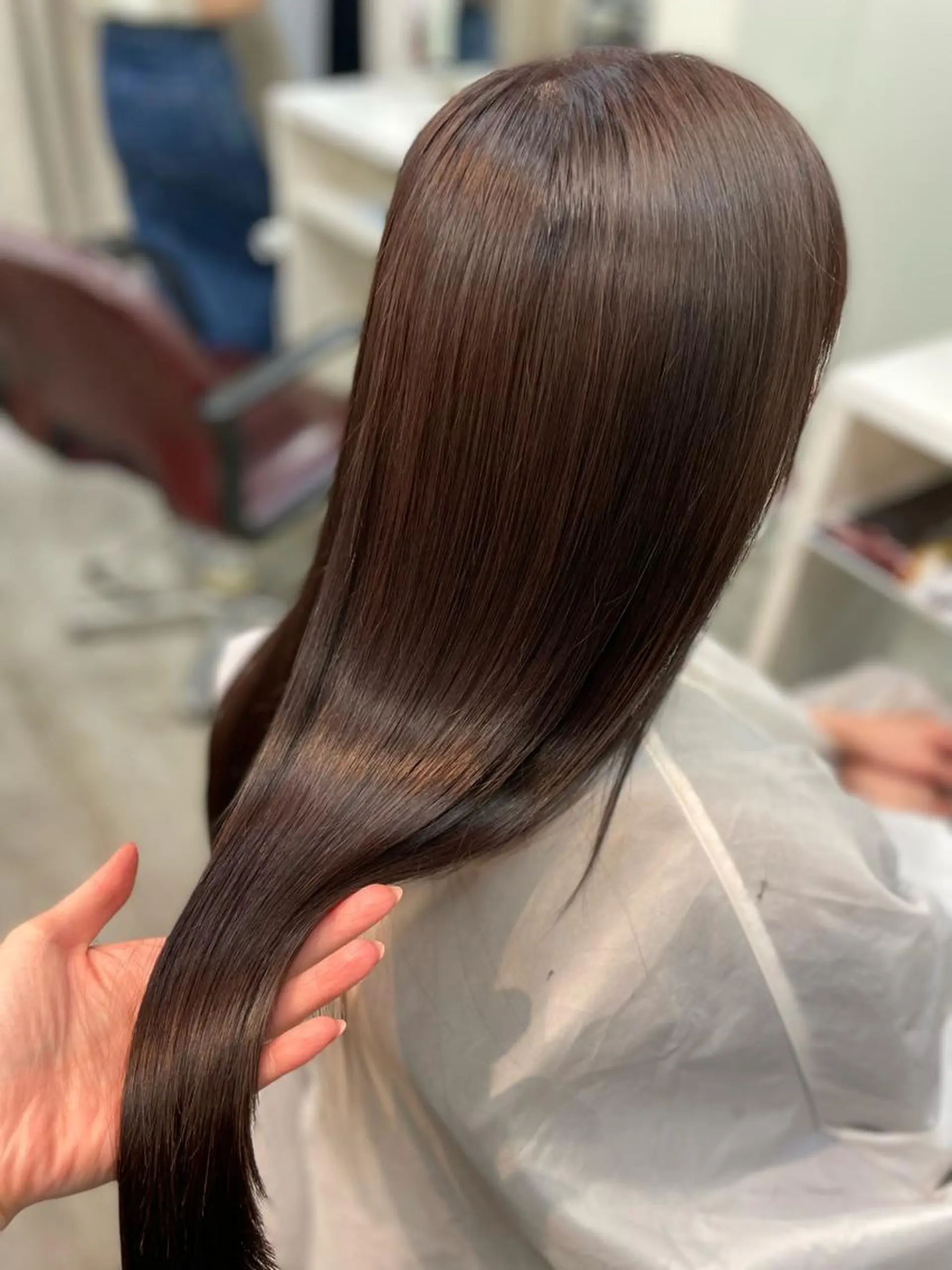 ロング カラー ヘアカラー トリートメント 韓国ヘア🤍髪質改善 🇰🇷AKANEのヘアスタイル