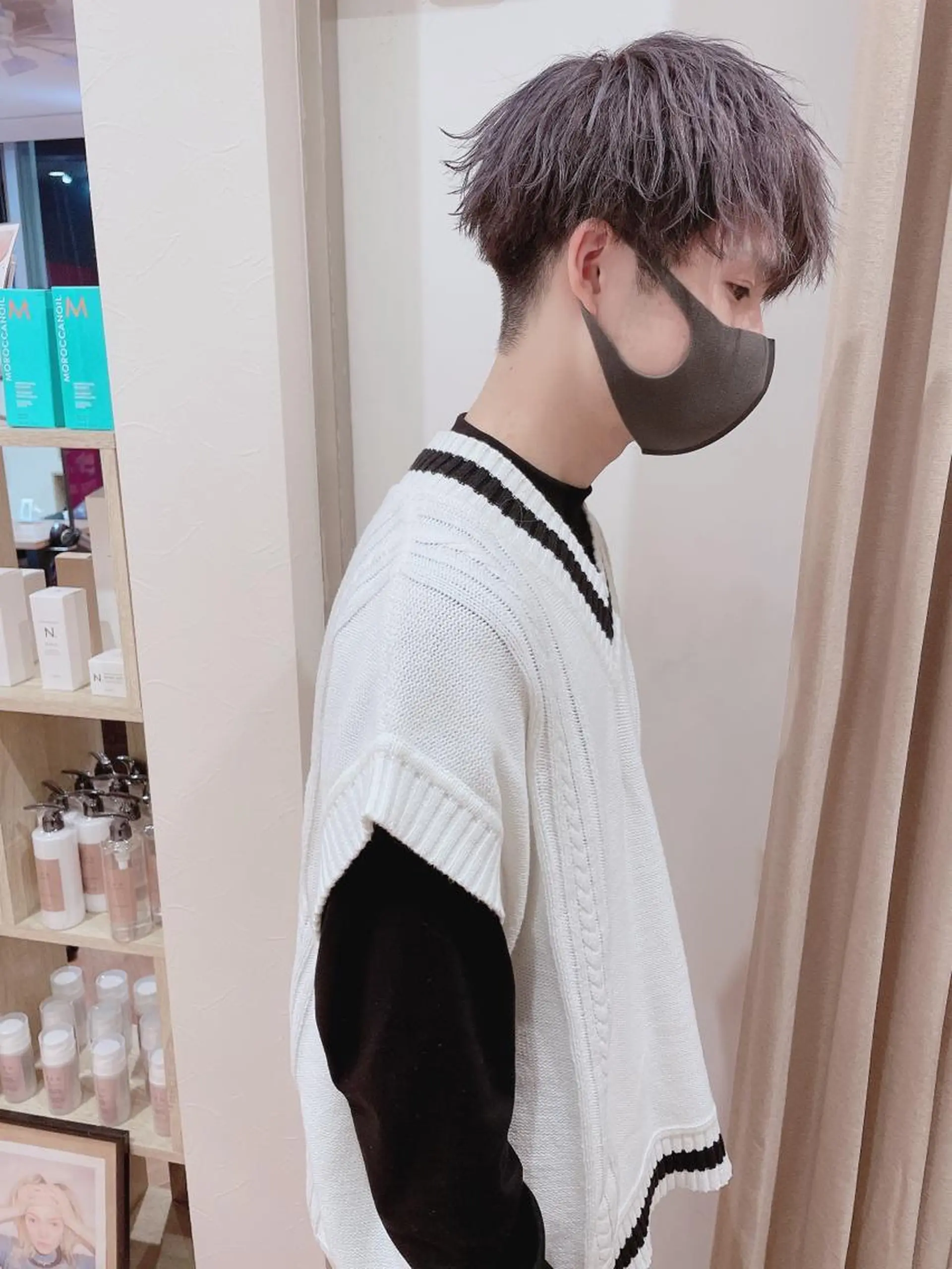 ショート カラー ヘアアレンジ メンズ ヘアカラー メンズZina代表 田端 麗治のヘアスタイル