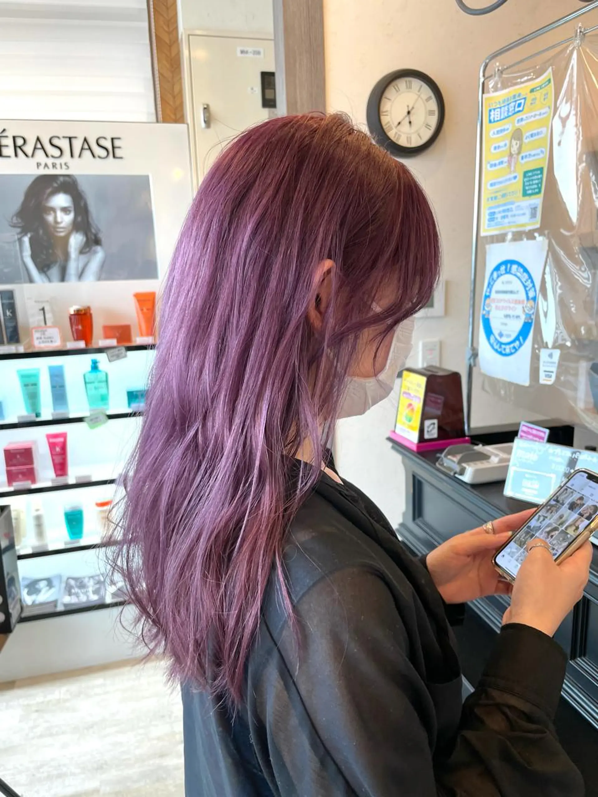 ロング カラー ヘアカラー トリートメント 田中   麗彩也のヘアスタイル