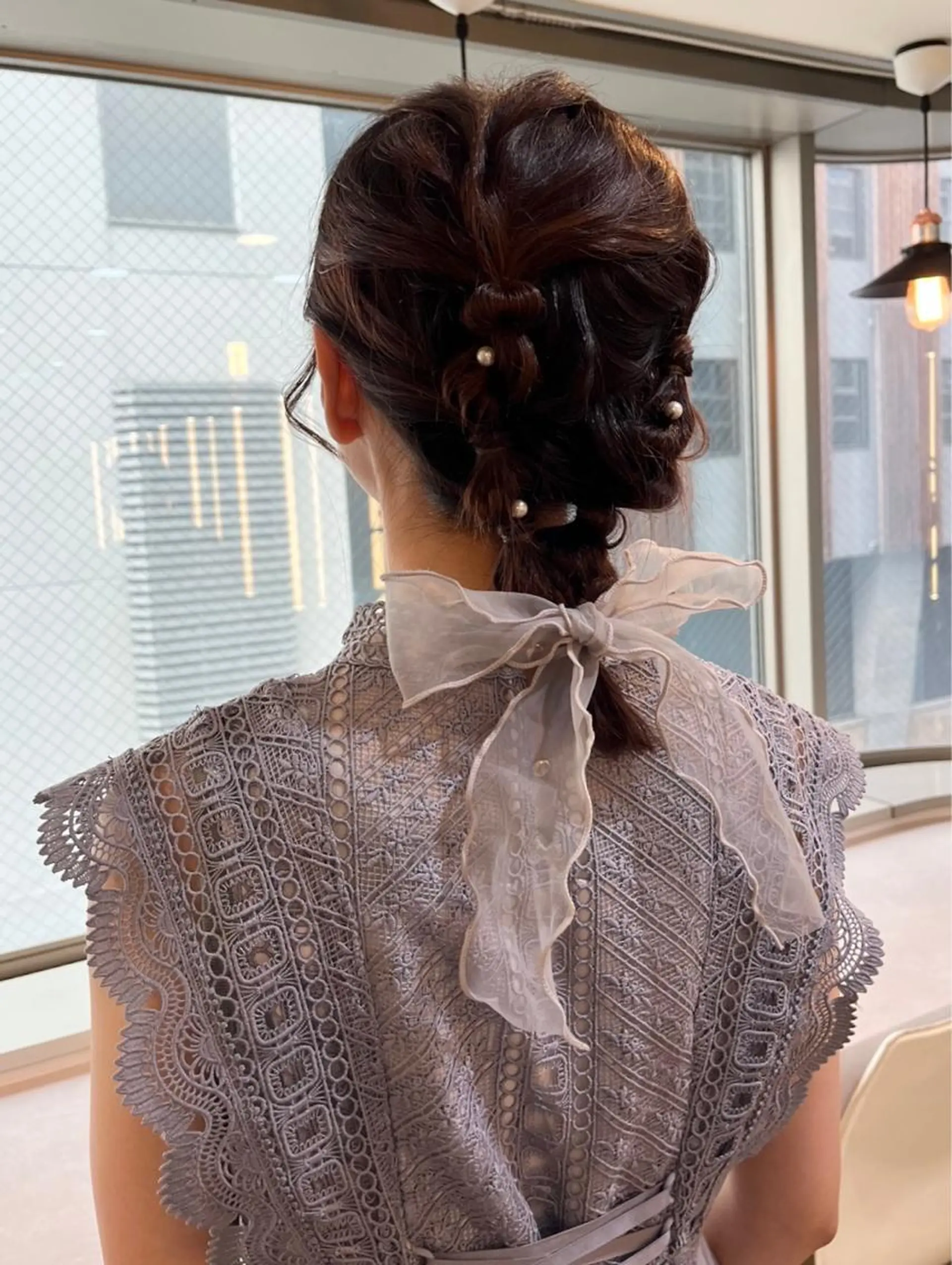 ミディアム ヘアアレンジ R by NINA かずなのヘアスタイル