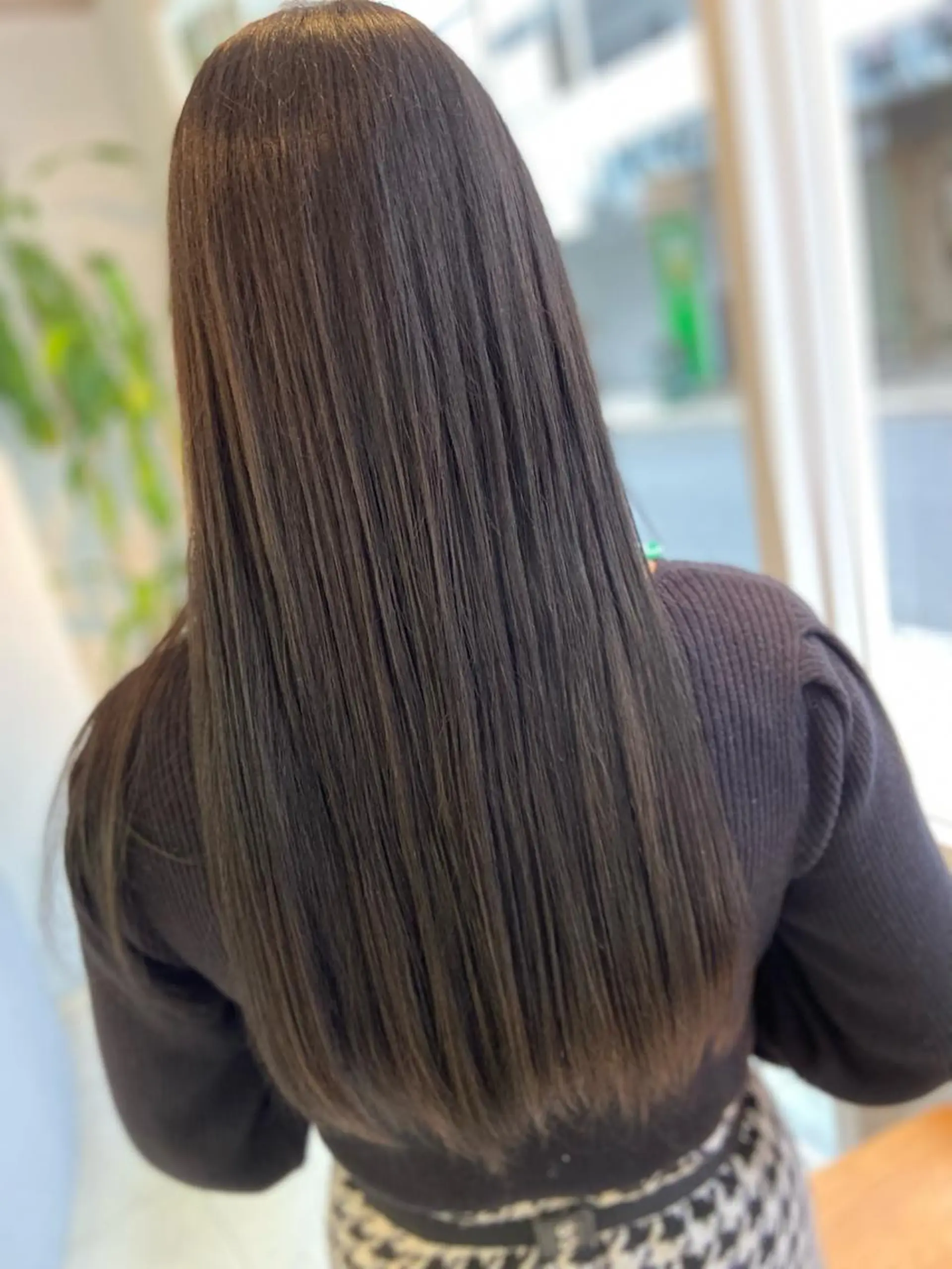 ロング カラー ブルーカラー ブルージュ カット ヘアカラー トリートメント 菊地 美憂のヘアスタイル