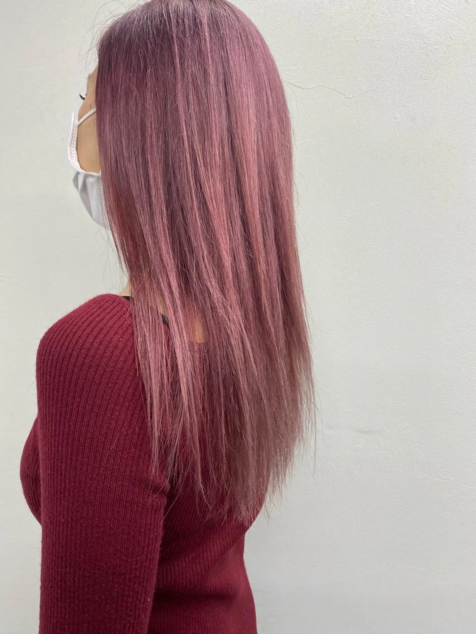 セミロング ピンクラベンダー ヘアカラー トリートメント 小澤大輔 YOLO hairのヘアスタイル