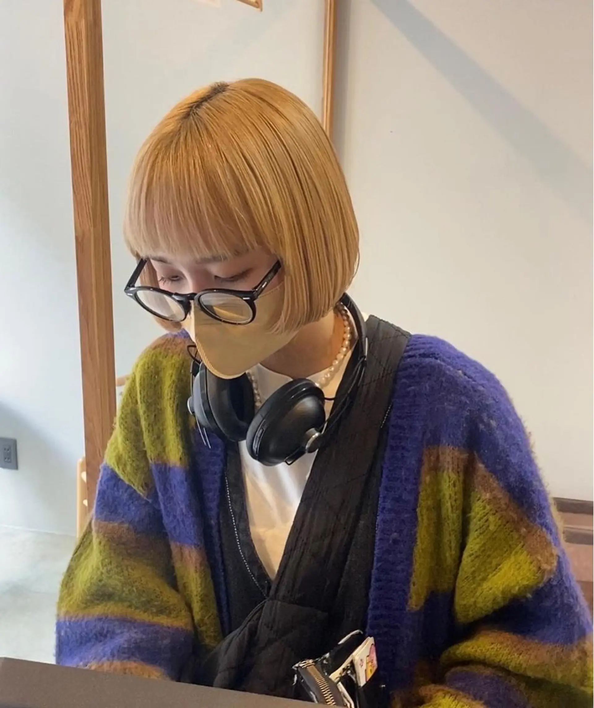 ショート ボブ カット ヘアカラー shiga mariaのヘアスタイル