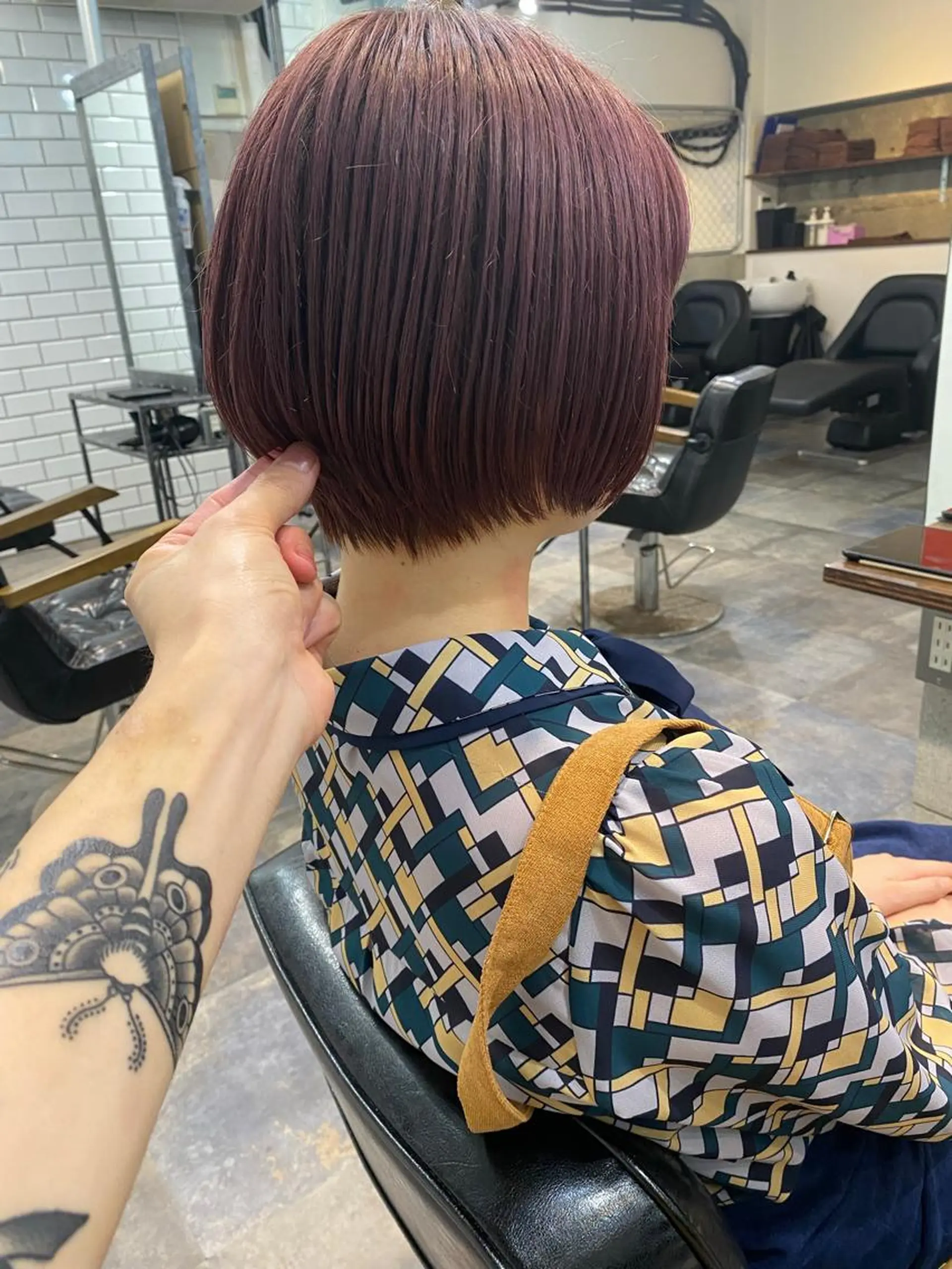 ショート カラー ボブとパーマの達人 美容室難民の方は是非のヘアスタイル