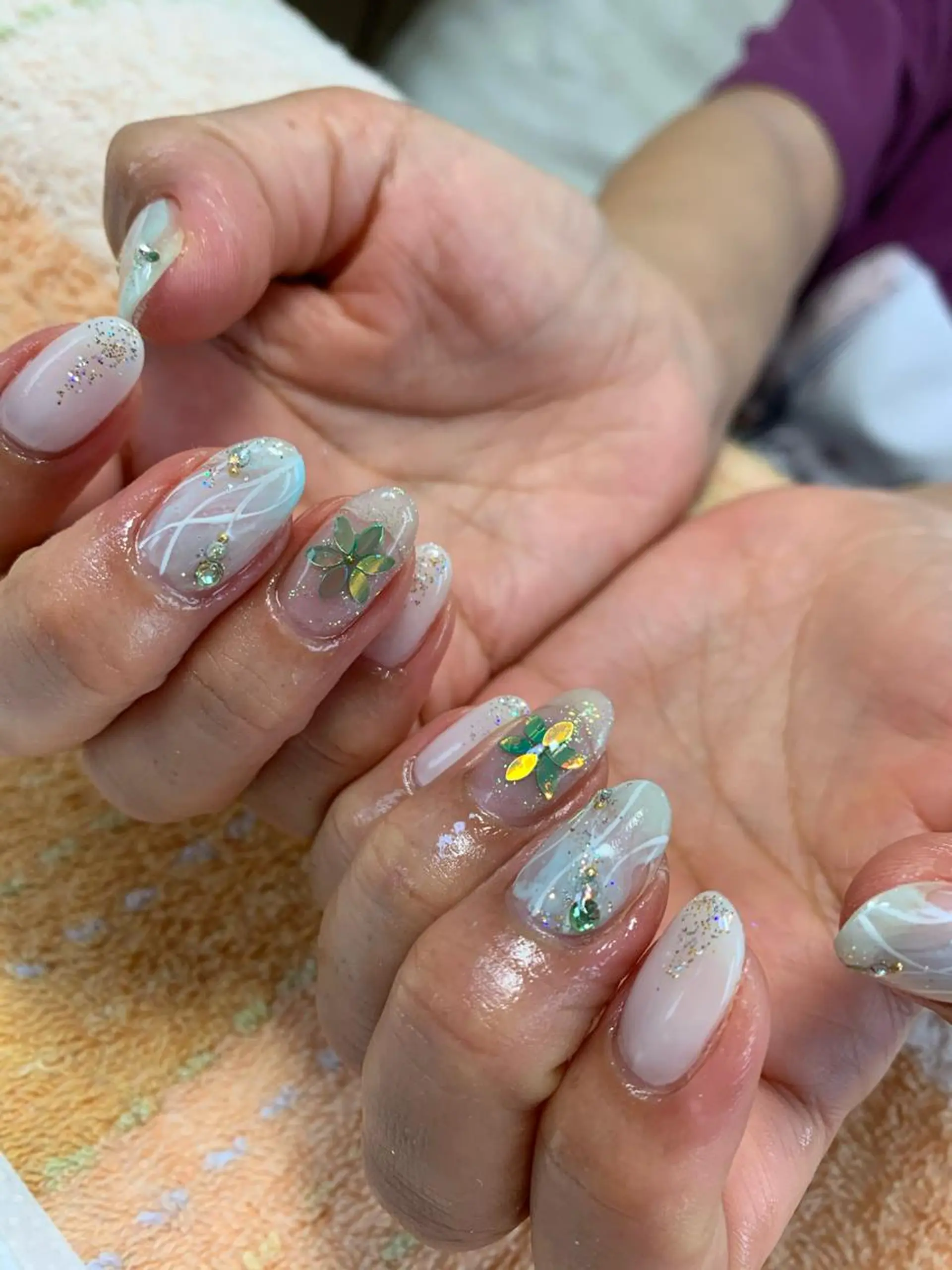 ネイル rukianail 新里のネイルデザイン