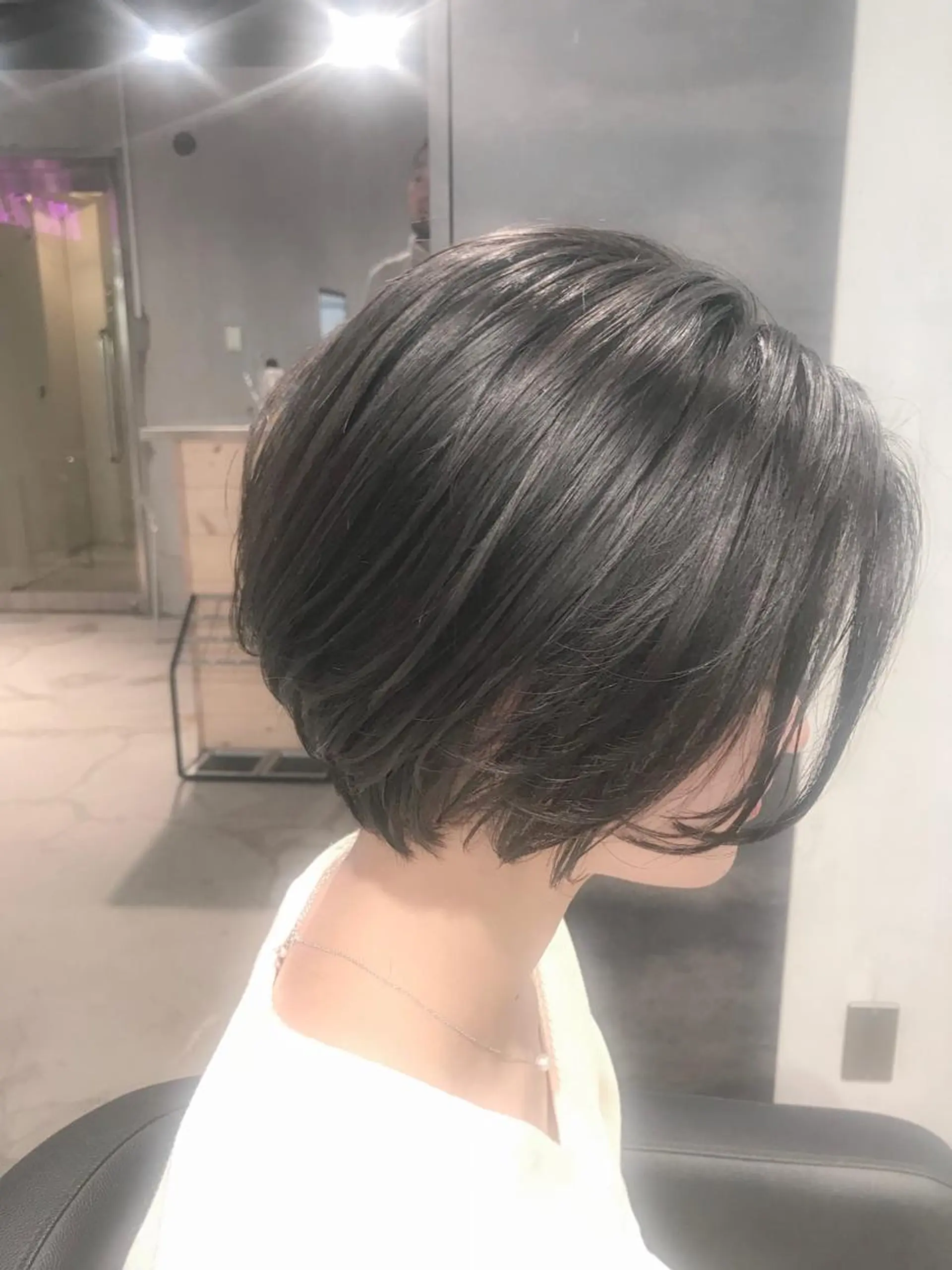 ショート カラー Lehm所属・表参道/さあ や/大人ナチュラルのヘアスタイル