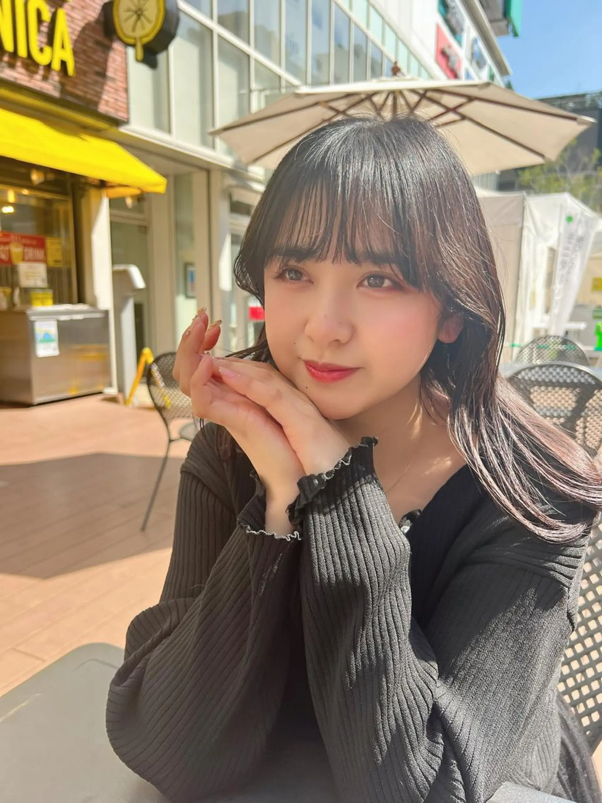 セミロング カラー ヘアアレンジ くびれヘア 韓国風ヘア 顔まわり職人🇰🇷 韓国ヘア/KAITOのヘアスタイル