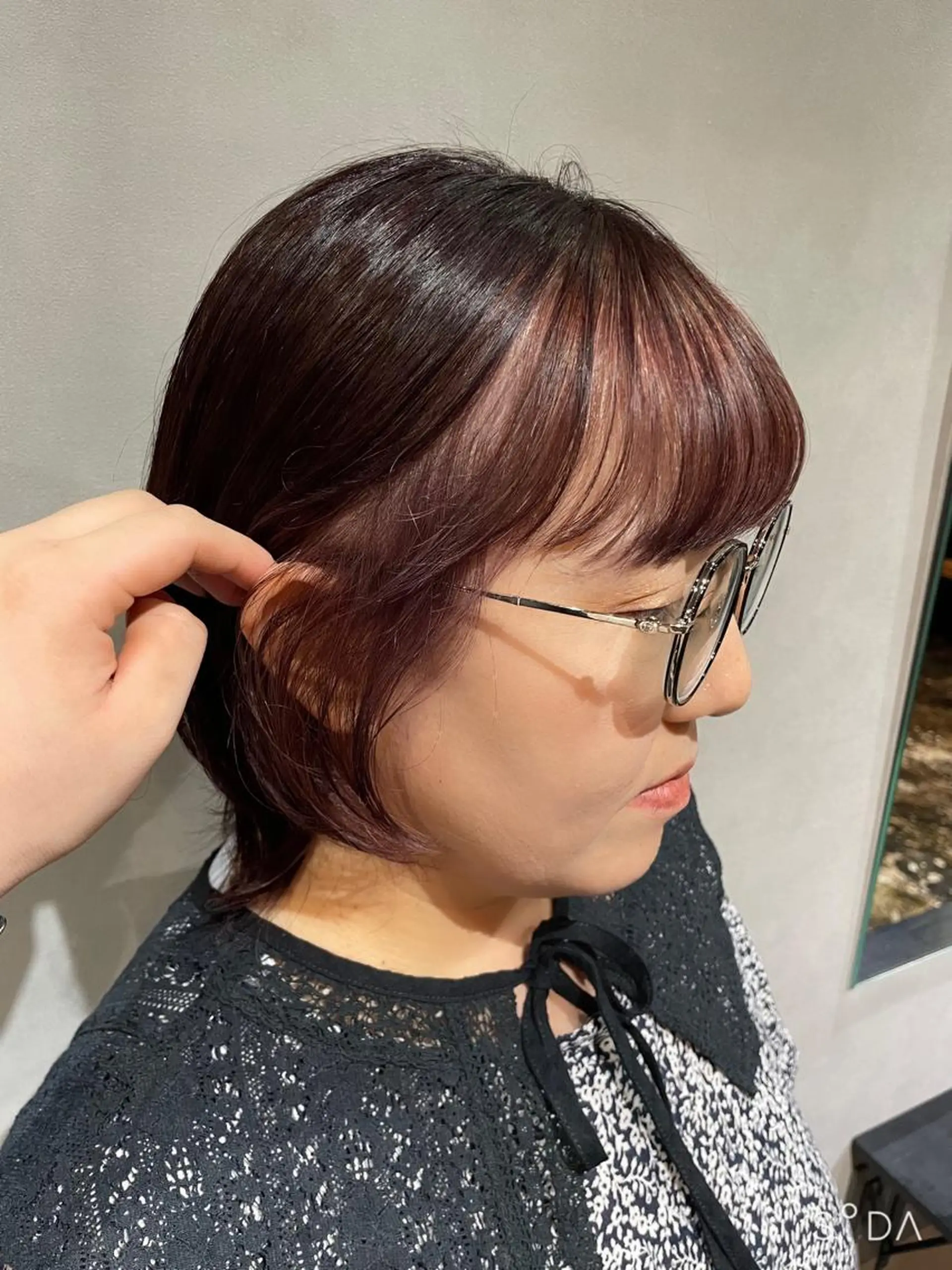 ショート カラー ブリーチ/暖色カラー 🎀オビツメイのヘアスタイル