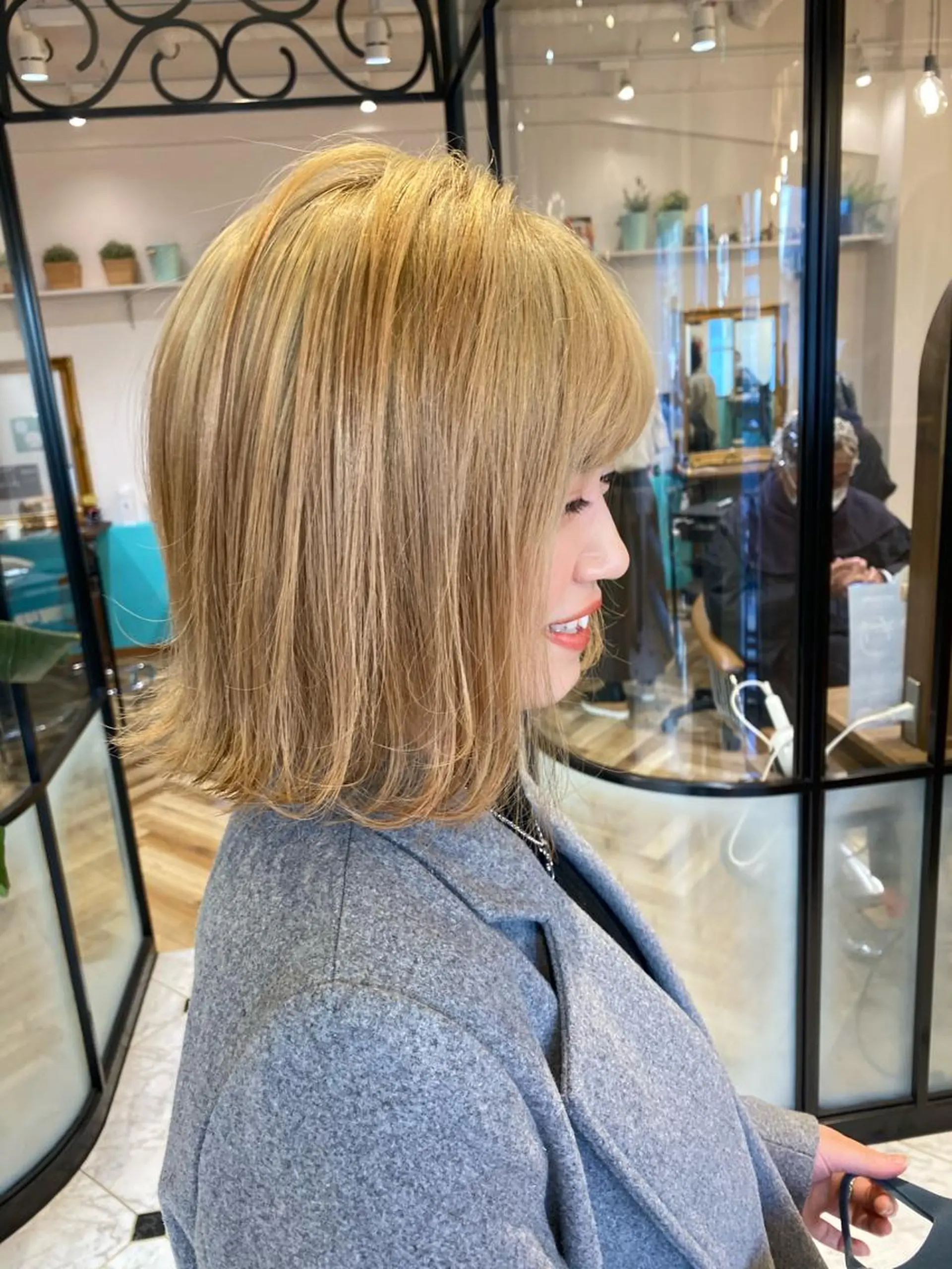 ショート カット ヘアカラー ボブ韓国風レイヤー 髪質改善/畠中ケントのヘアスタイル