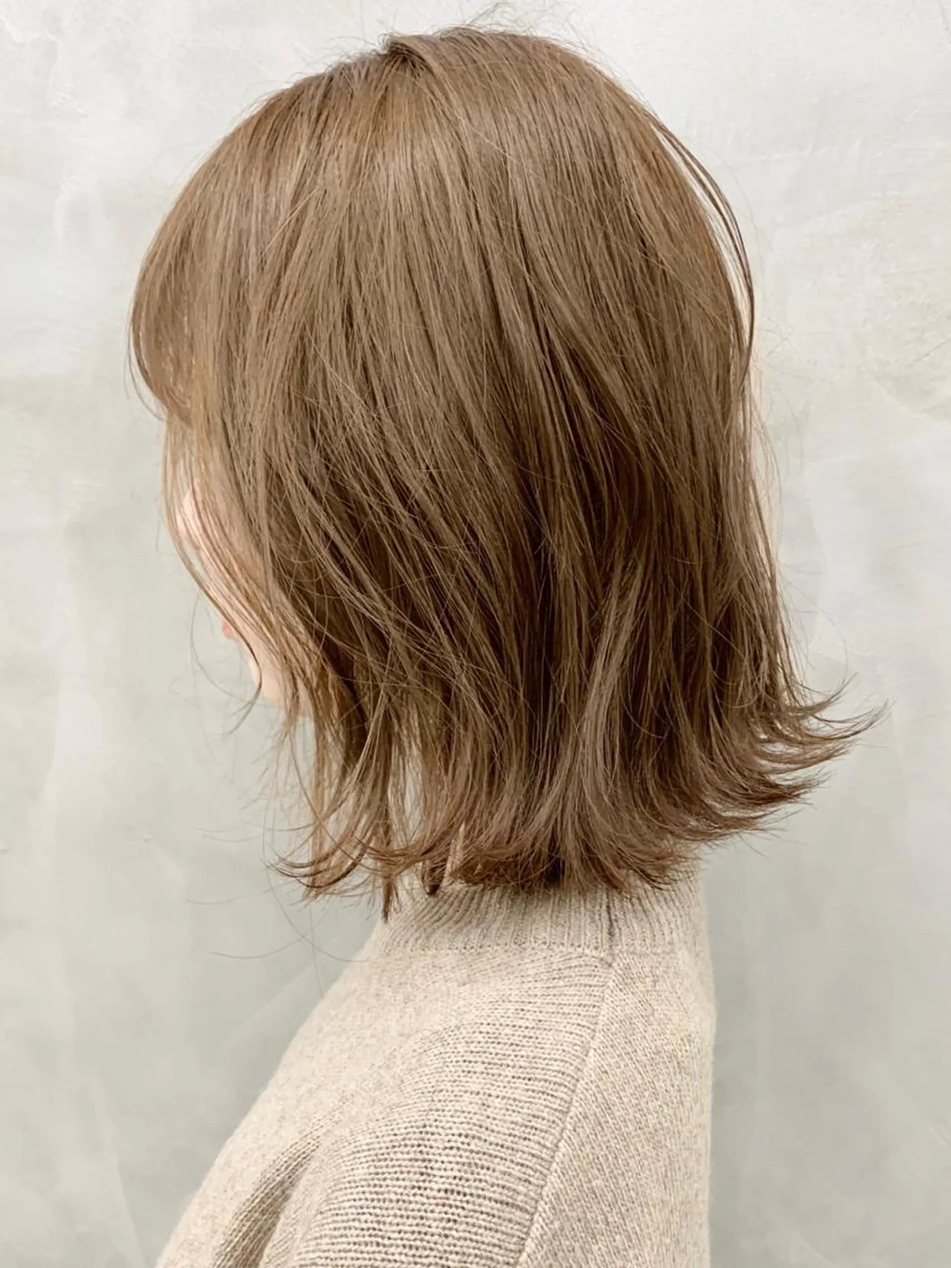 カラー 切りっぱなしボブ ベージュカラー ブラウンカラー ブラウンベージュ 透明感カラー SEED&beauty byFLAT所属・ヘッドスパ (女性限定)🍋モエのヘアスタイル