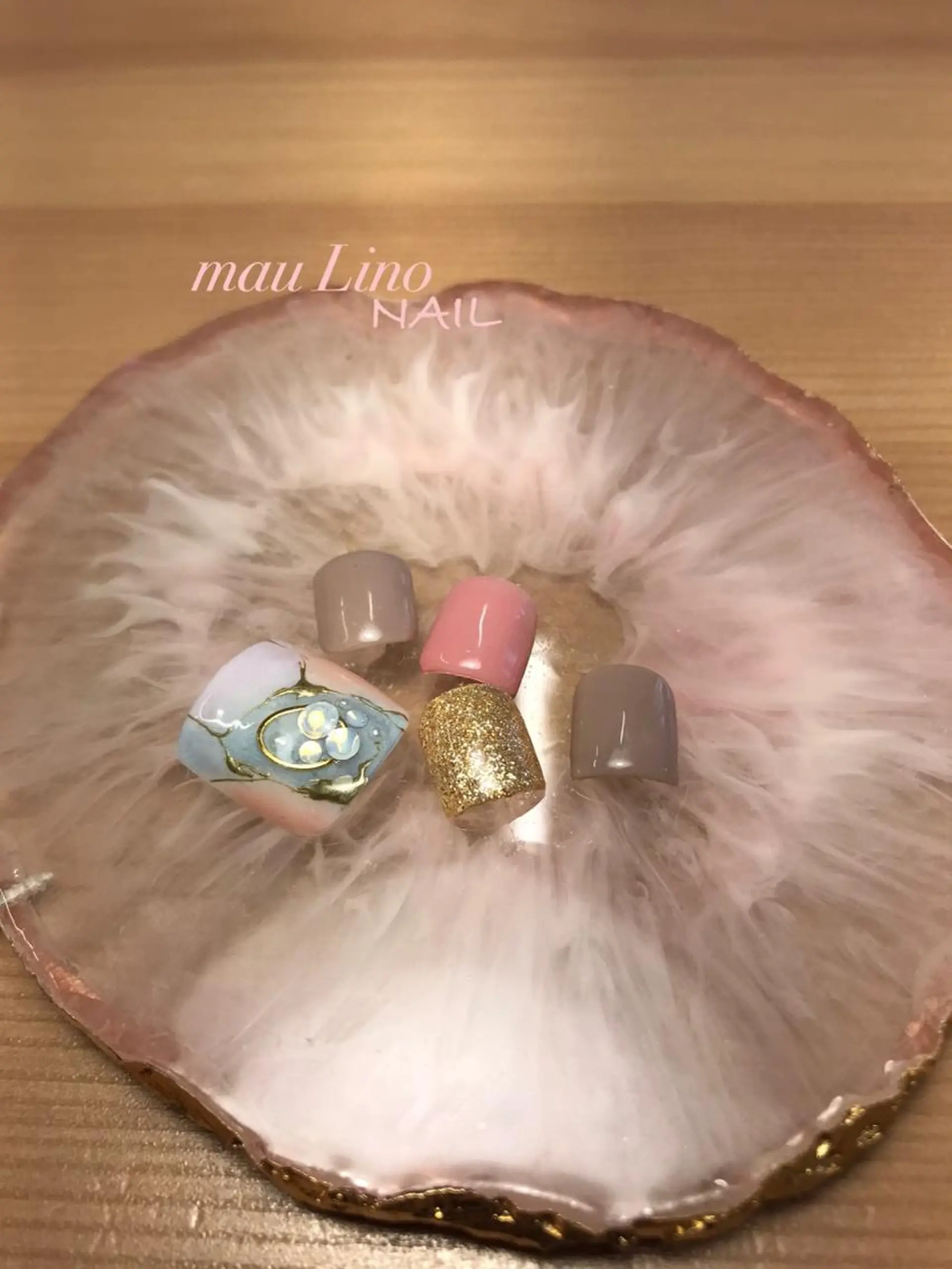 ネイル フットネイル ジェルネイル フットネイル mau Lino NAIL所属・GELo nail~#19~のネイルデザイン