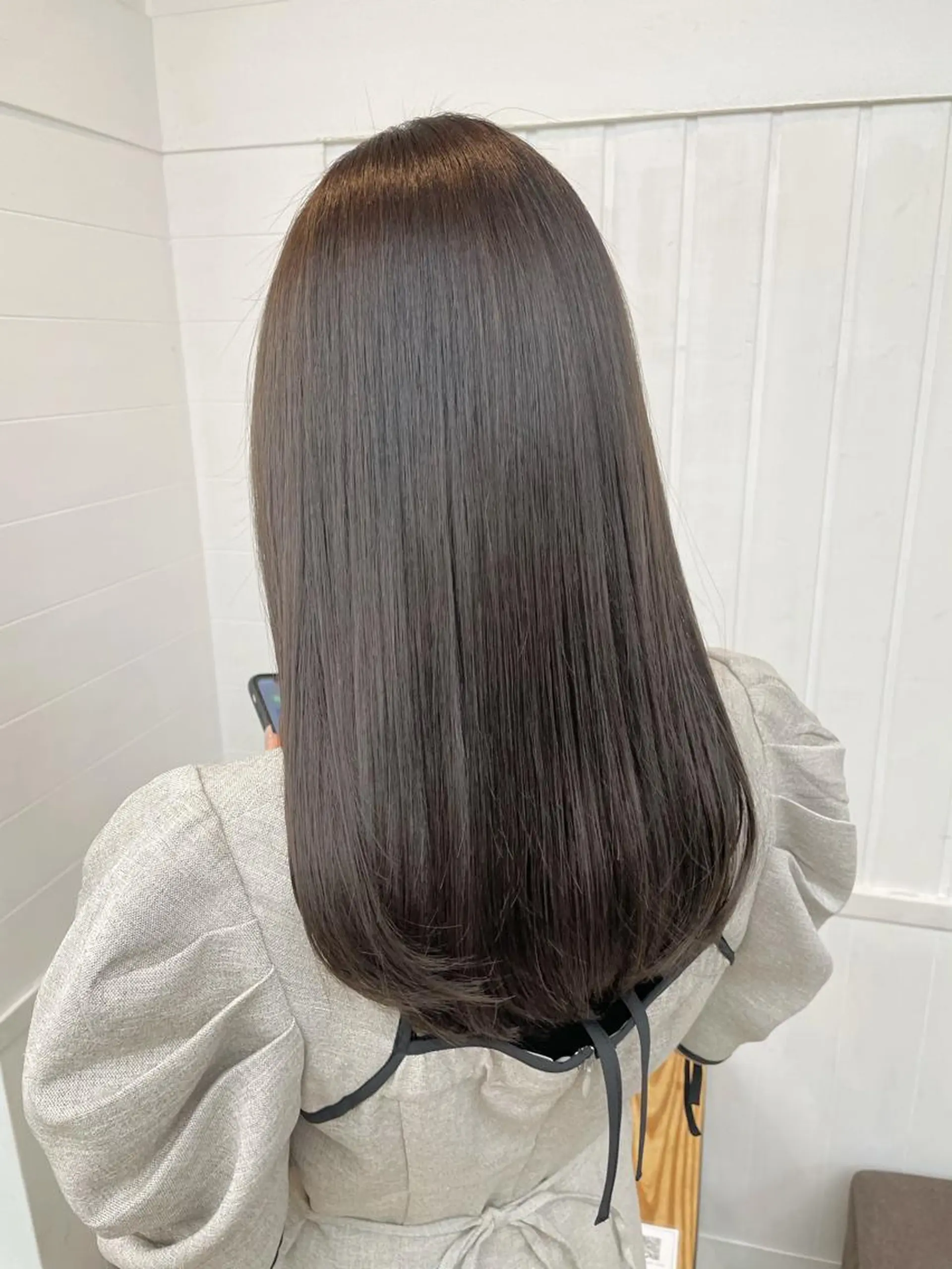 セミロング カラー 髪質改善 トリートメント 酸性ストレート カット トリートメント ヘアセット 前髪顔周り✂️店長 ❤️アマミヤ❤️のヘアスタイル