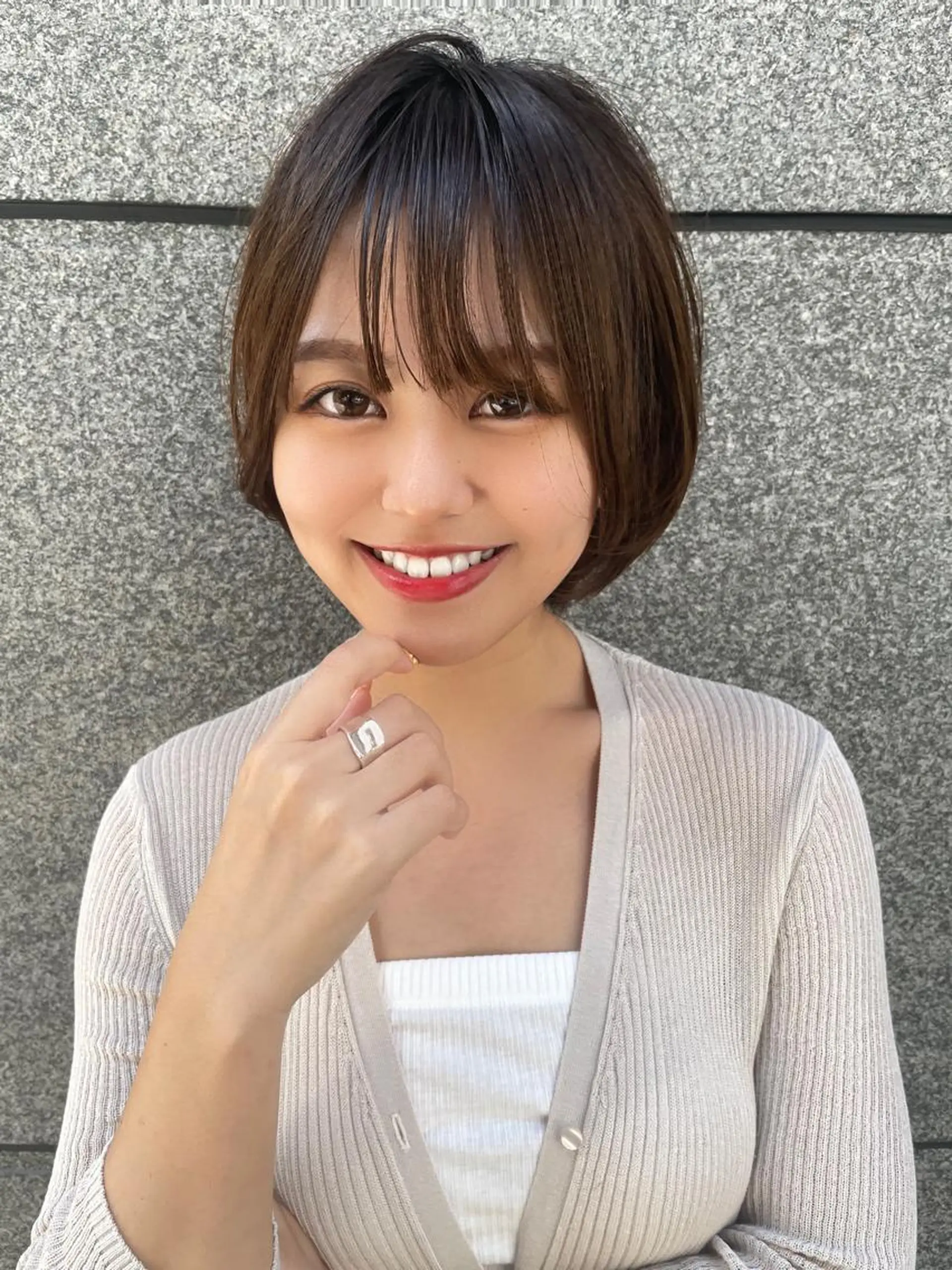 ショート カラー カット ヘアカラー 【韓国　レイヤー 髪質改善✨】かずのヘアスタイル