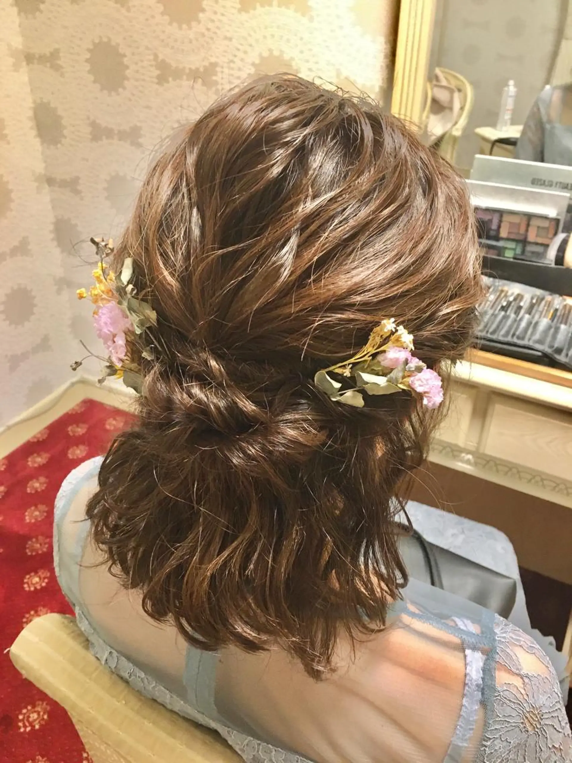 ミディアム ヘアアレンジ ヘアー    アンド  フェイス  Lien所属・橋口 千裕のヘアスタイル