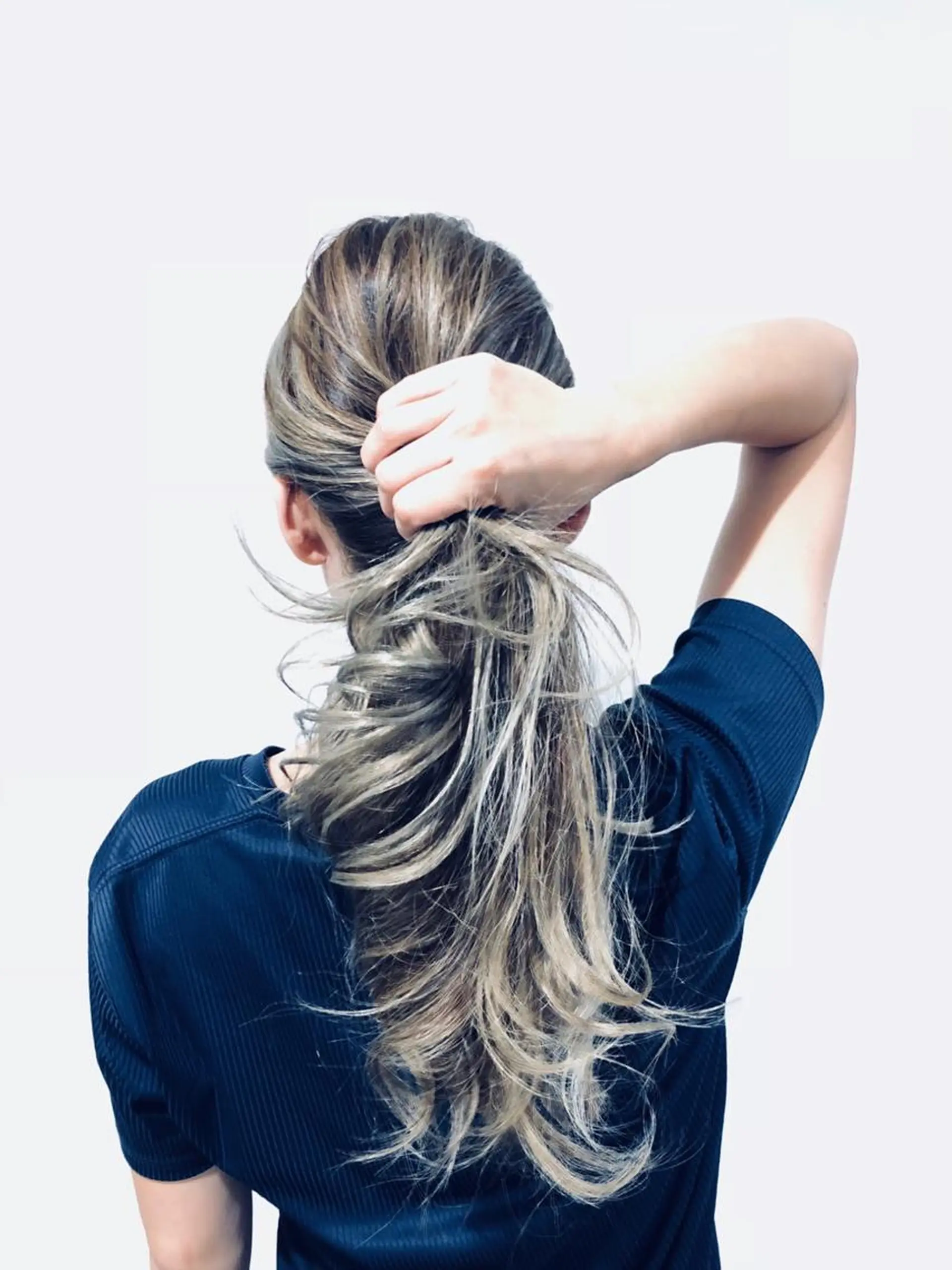 ロング カラー ハイライトカラー ハイライト UP-PU ART  HAIRのヘアスタイル