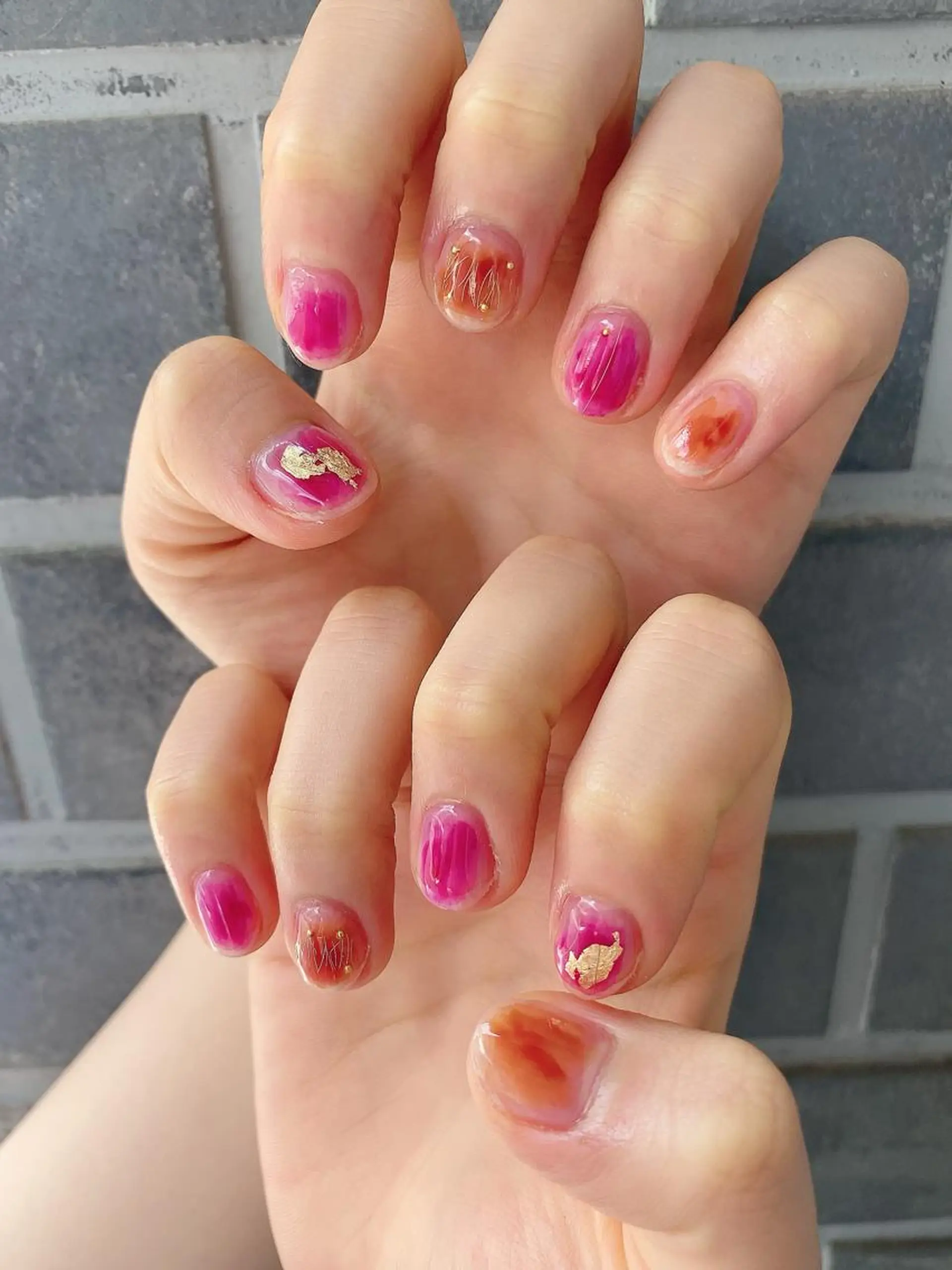 ネイル 持ち込み ニュアンスネイル ハンドネイル フジタ エリカのネイルデザイン