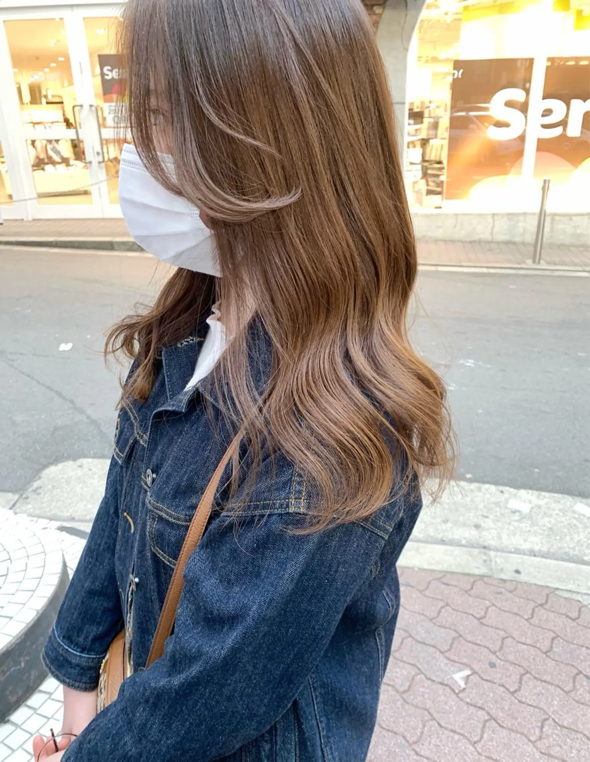 ロング カラー 顔周りカット 韓国風ヘア 樫原裕二 /副店長のヘアスタイル