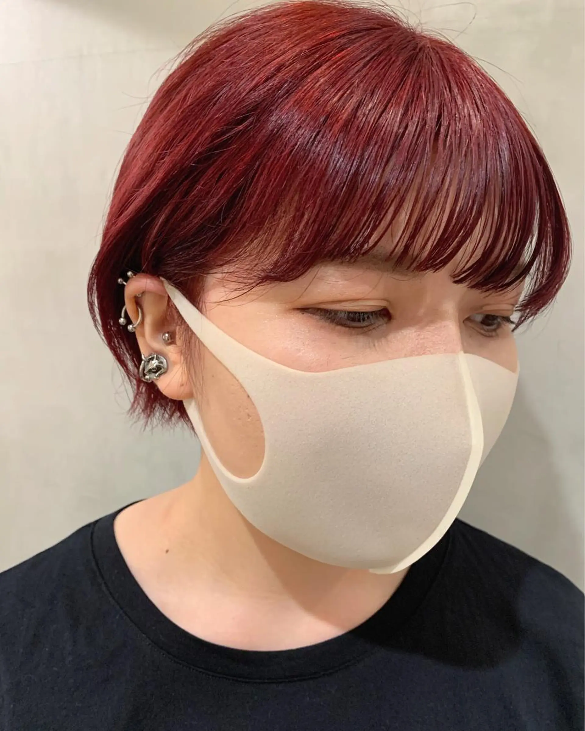 ショート カラー カット ヘアカラー トリートメント 優 作のヘアスタイル