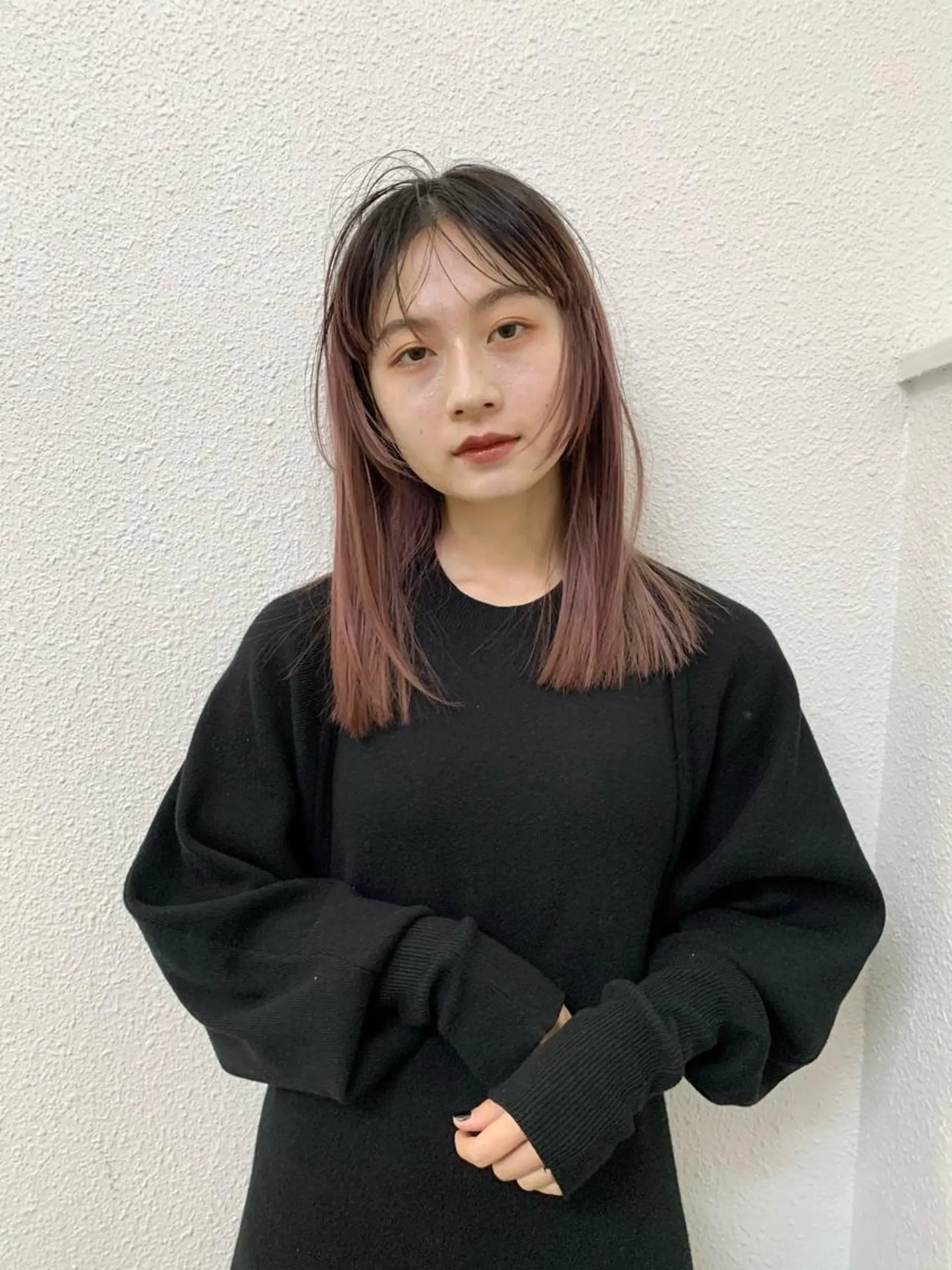 セミロング カラー こっくりカラー/艶髪 /amy.山口瑞稀のヘアスタイル