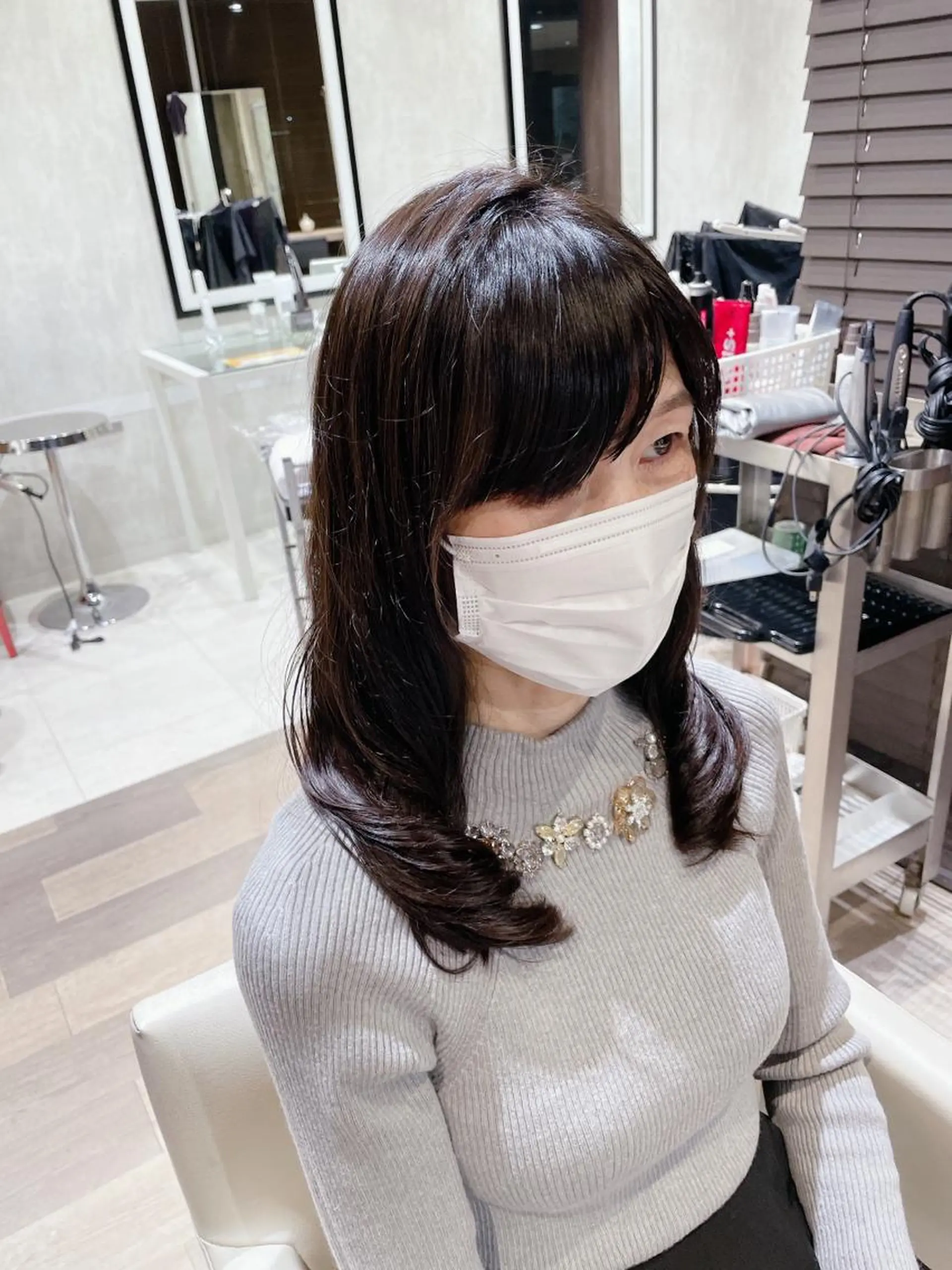 セミロング パーマ CYNTHIADUE 店長| IRISUのヘアスタイル