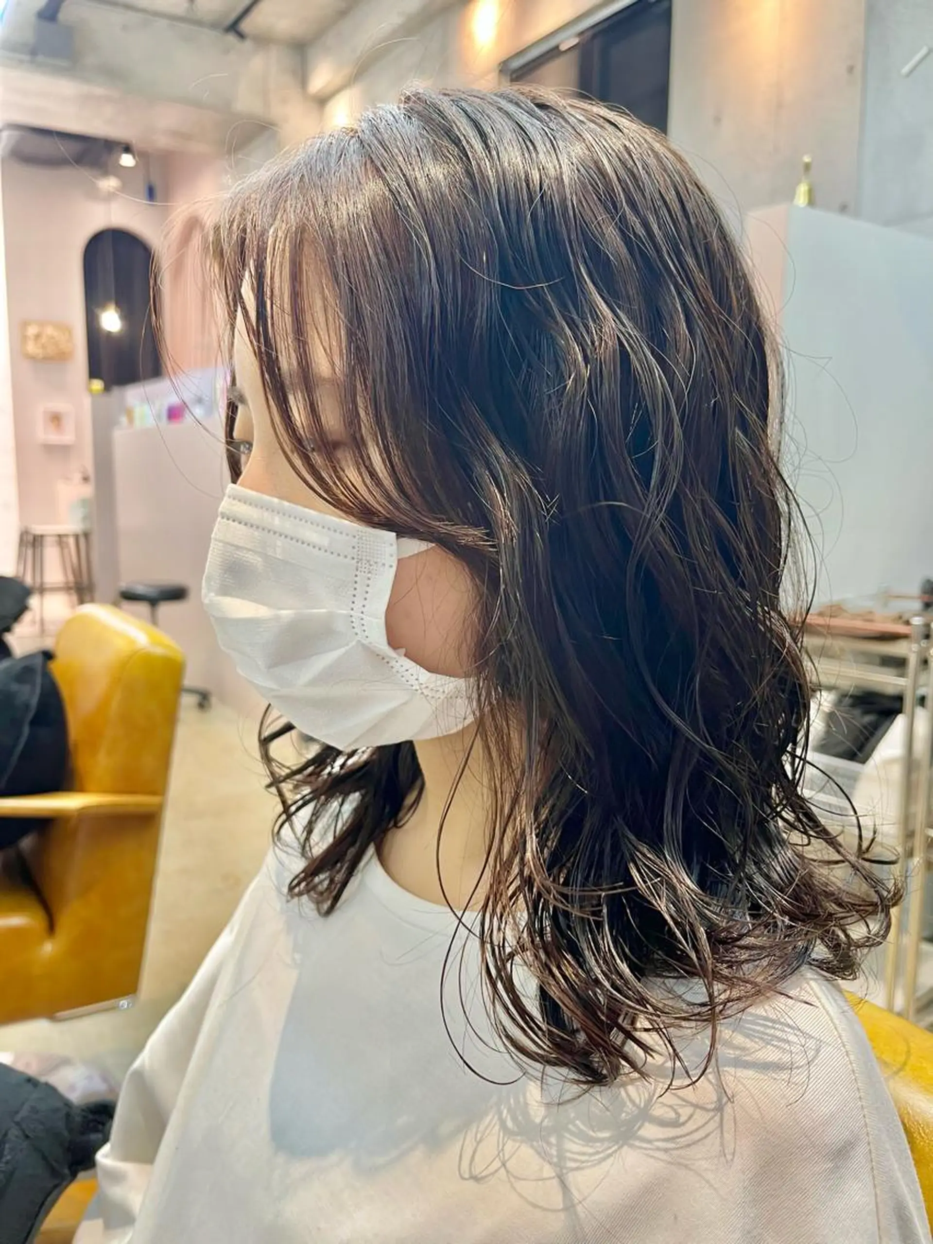 ミディアム パーマ 【似合わせるボブ✨】 sanaのヘアスタイル