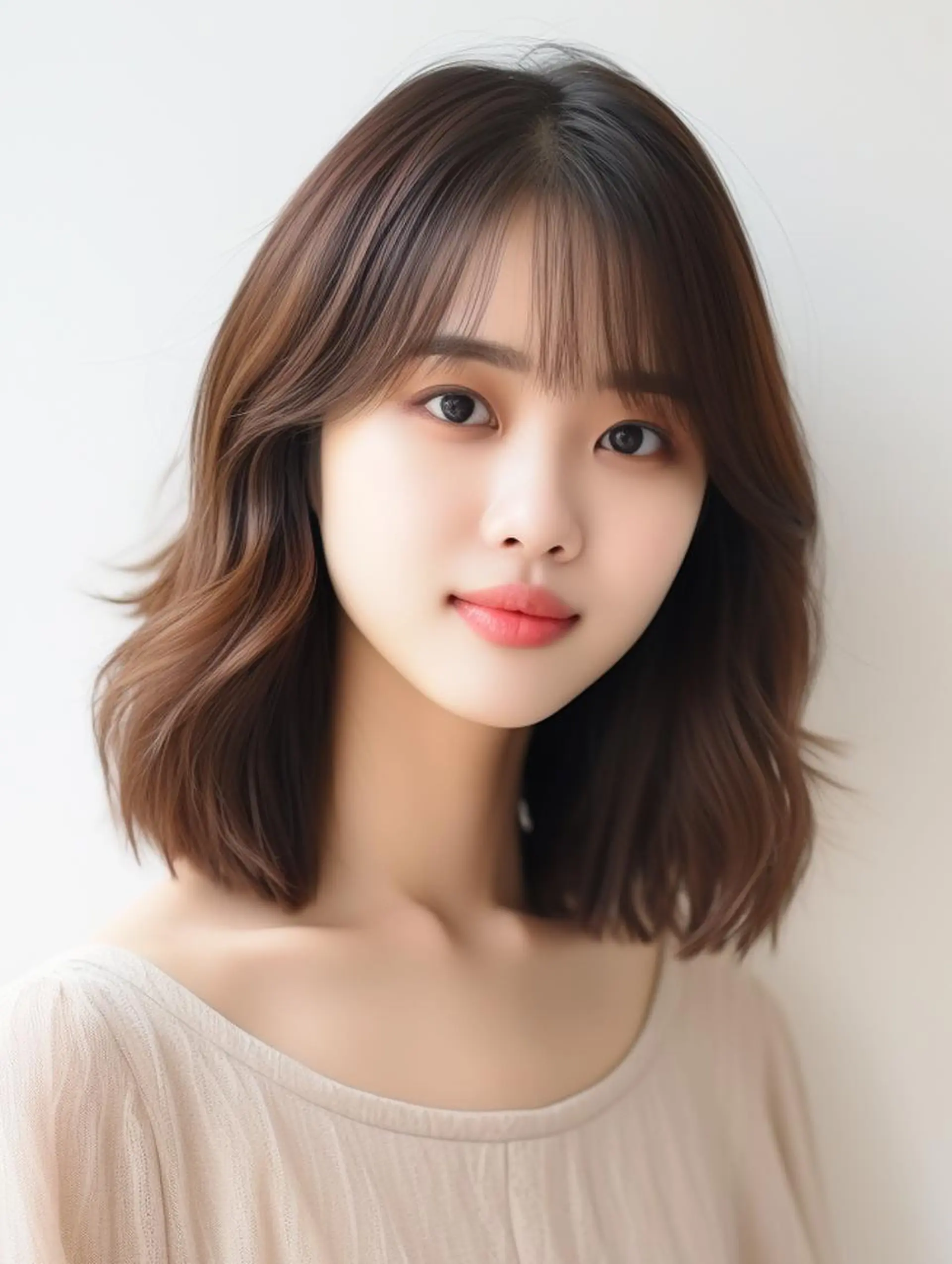 セミロング カラー Lehm所属・表参道/さあ や/大人ナチュラルのヘアスタイル