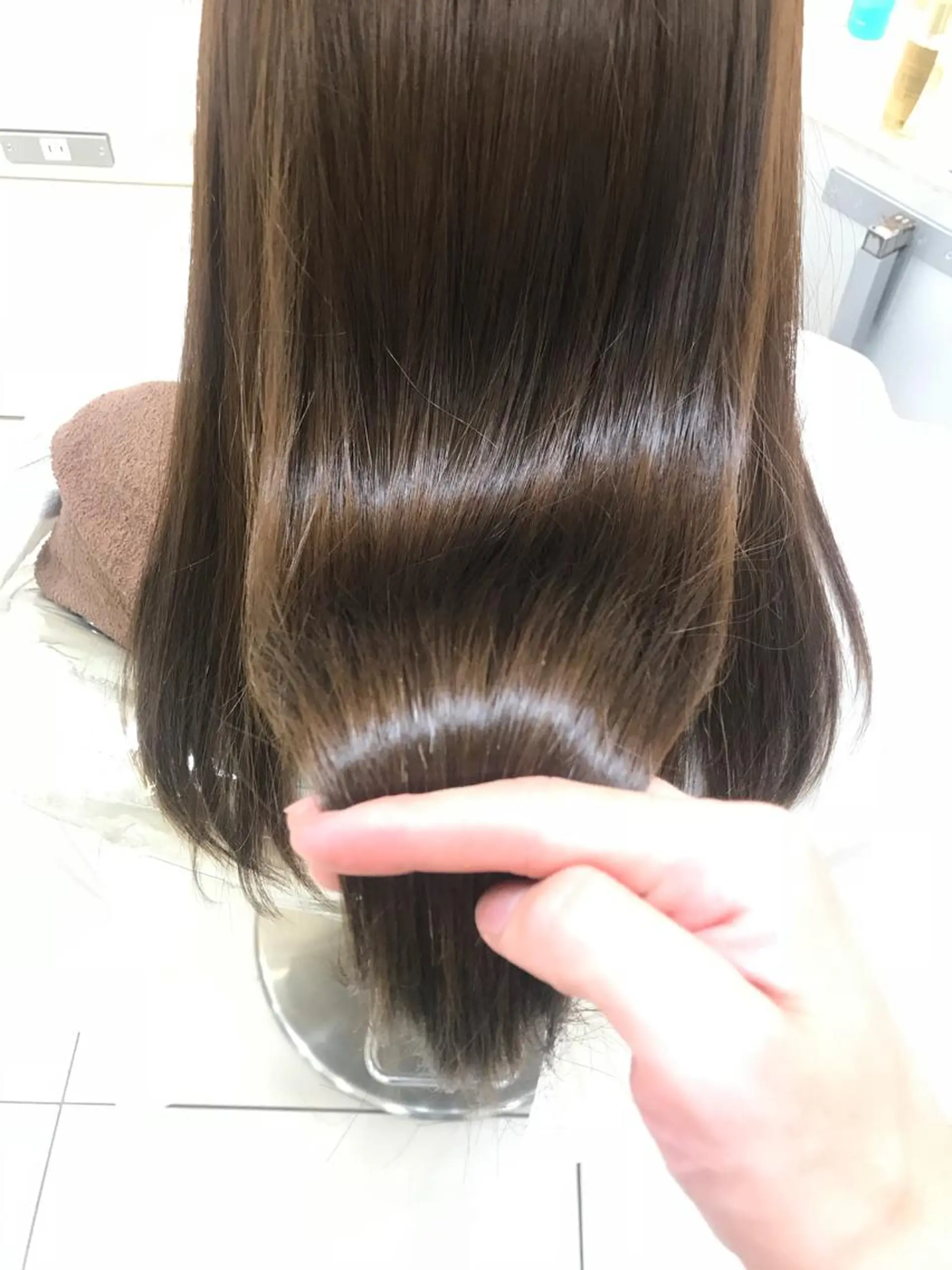 セミロング 縮毛矯正 トリートメント 店長 大方康暉のヘアスタイル