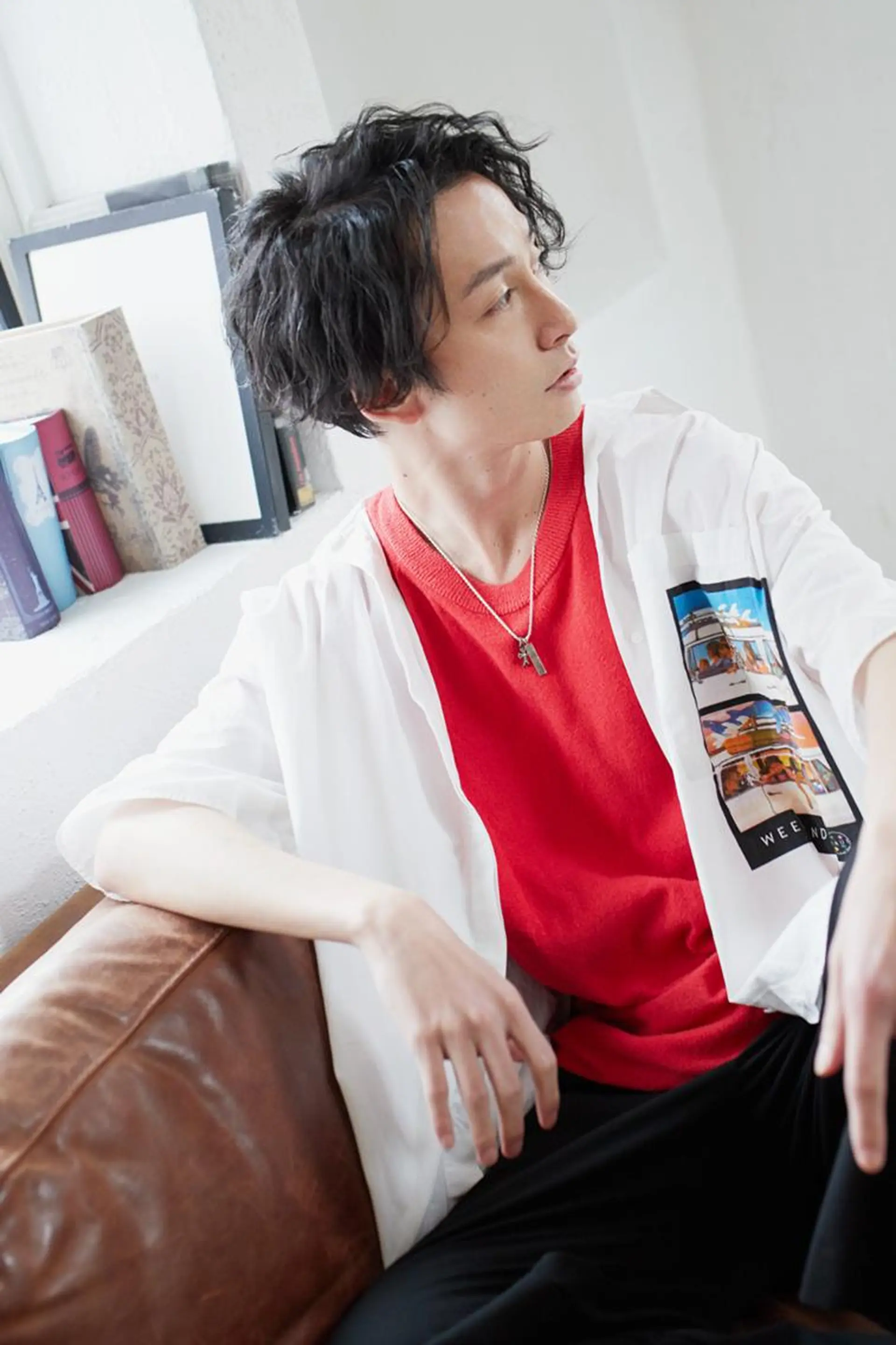 ミディアム メンズ 黒川 真実のヘアスタイル