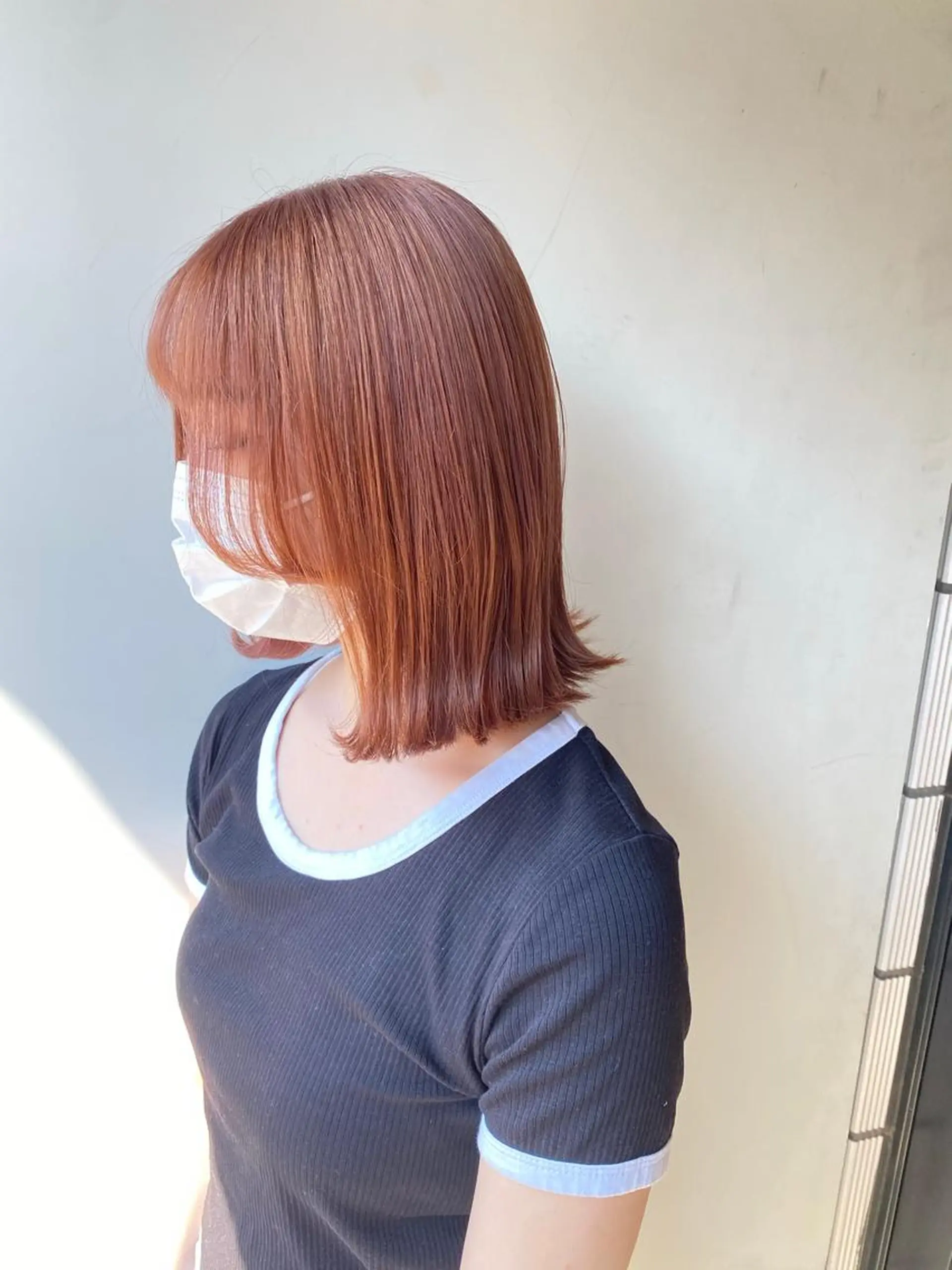 セミロング カラー ケアブリーチ 韓国レイヤーKYONのヘアスタイル