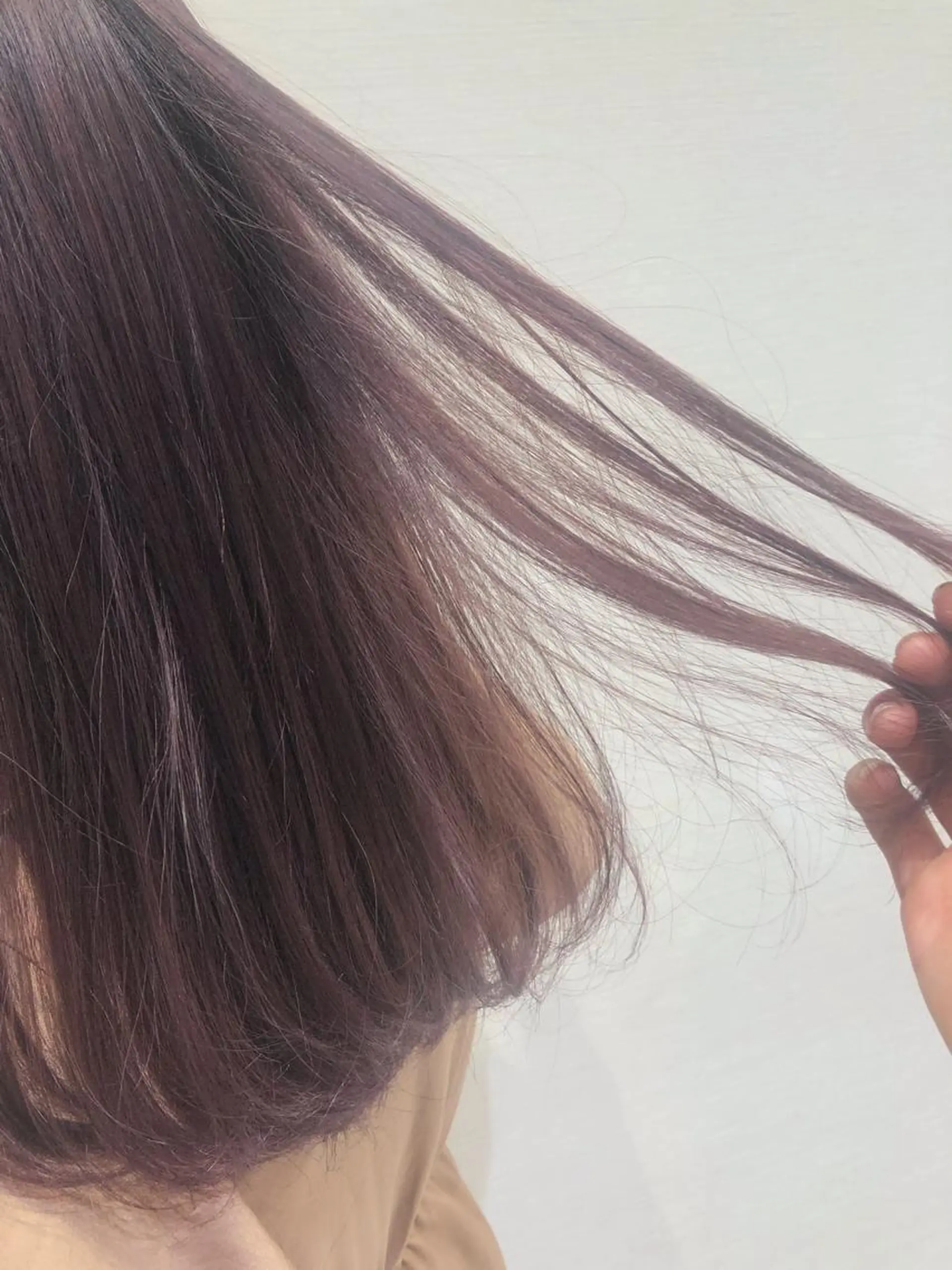 セミロング カラー 透明感カラー ピンクカラー 完全美髪特化 髪質改善/島　悠輔のヘアスタイル