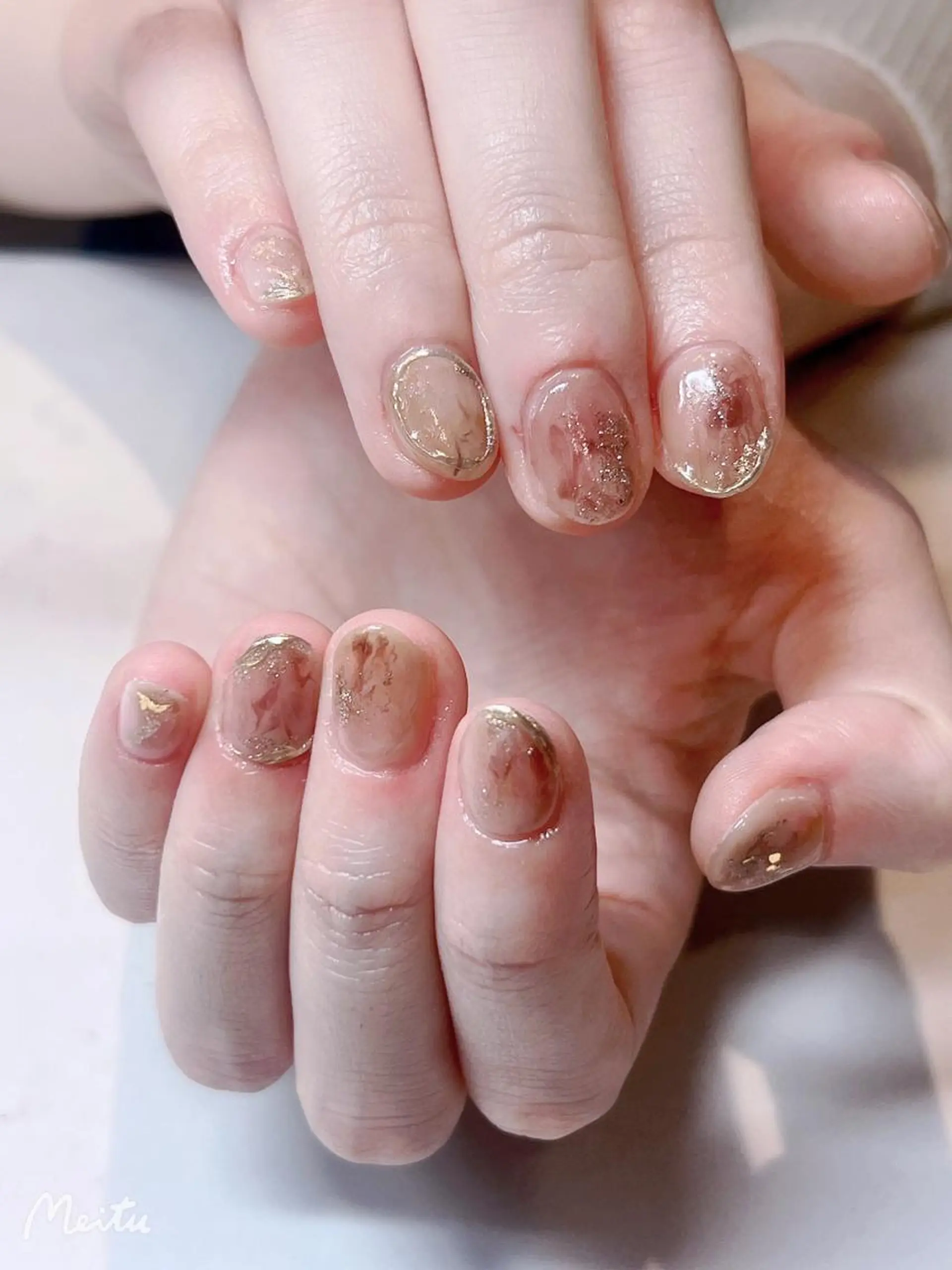 ネイル クリアネイル 長さ出し フレンチネイル 氷ネイル・うるうるネイル マグネットネイル Moana Nail 長さだし専門店のネイルデザイン