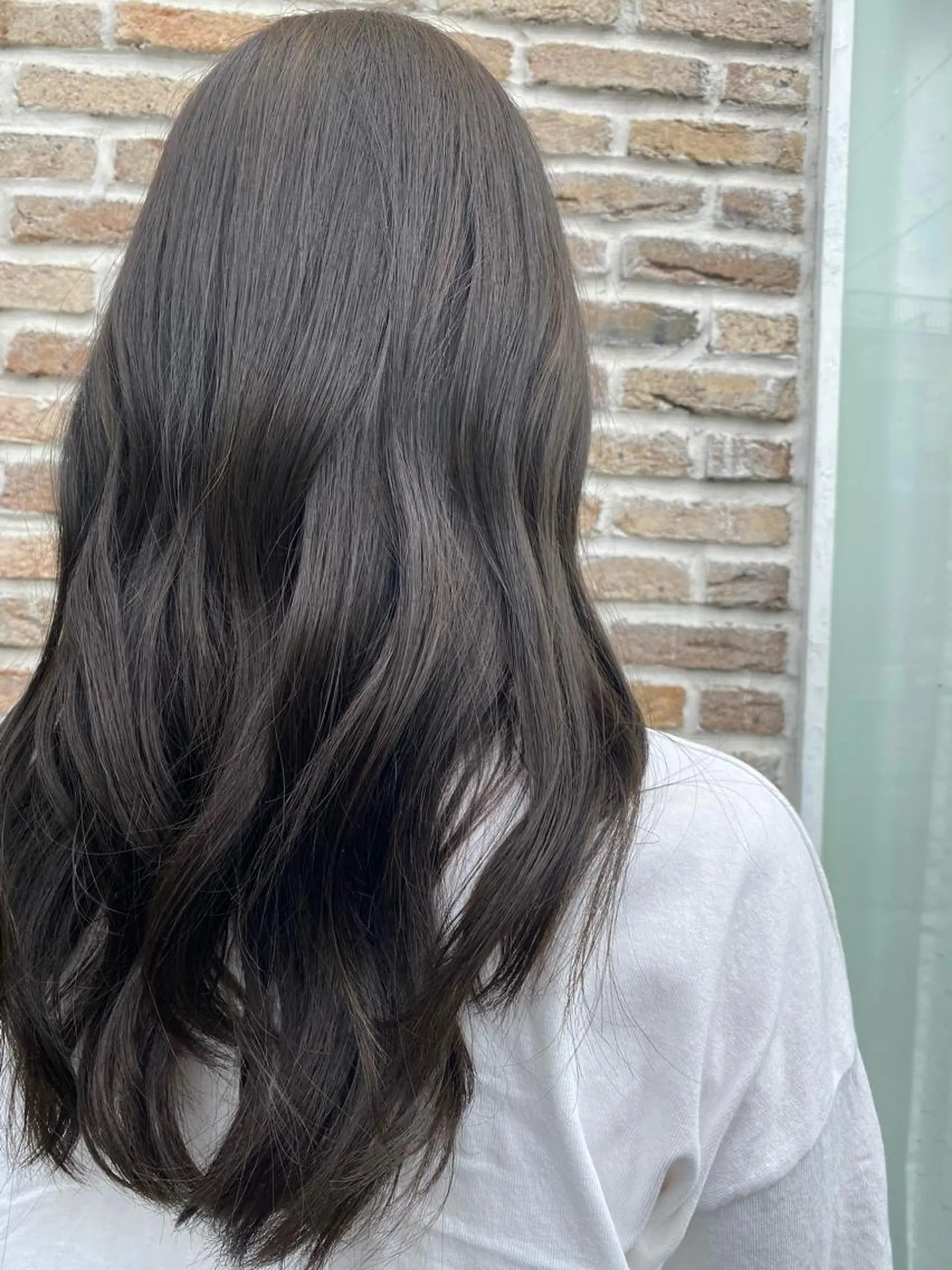 ロング カラー オレンジ 店長　ショート& パーマ　坂本のヘアスタイル