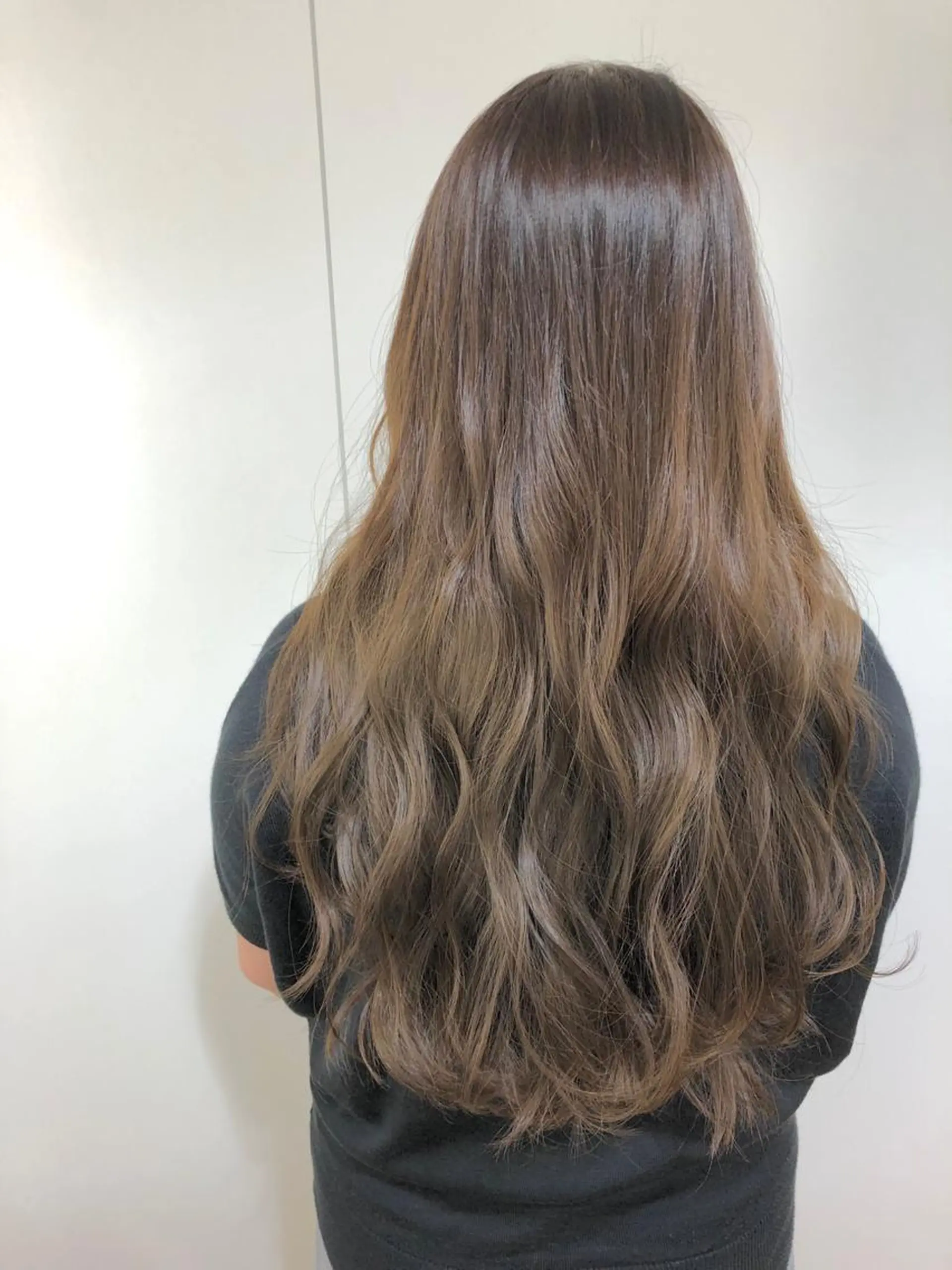 ロング カラー カット ヘアカラー トリートメント 横山将大/wカラー/ 韓国風パーマ/恵比寿のヘアスタイル