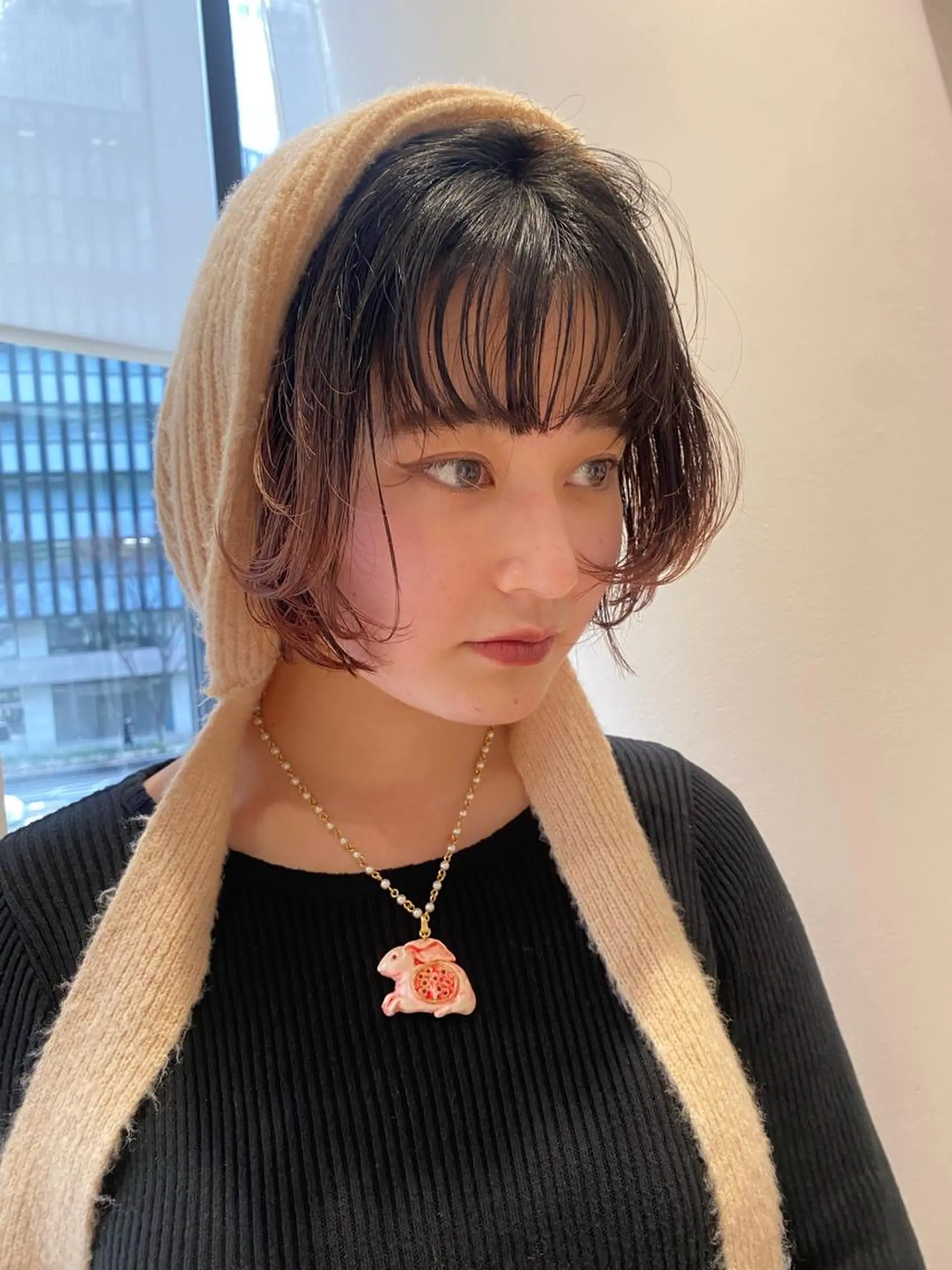 ショート カラー ボブ 増井 彩乃のヘアスタイル