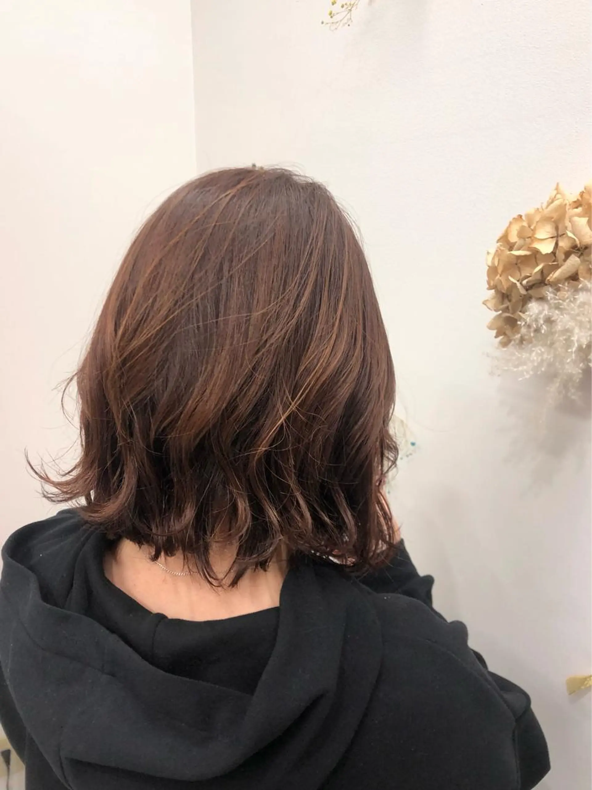 ミディアム ハイライト m.sante所属・小松 瑞季のヘアスタイル