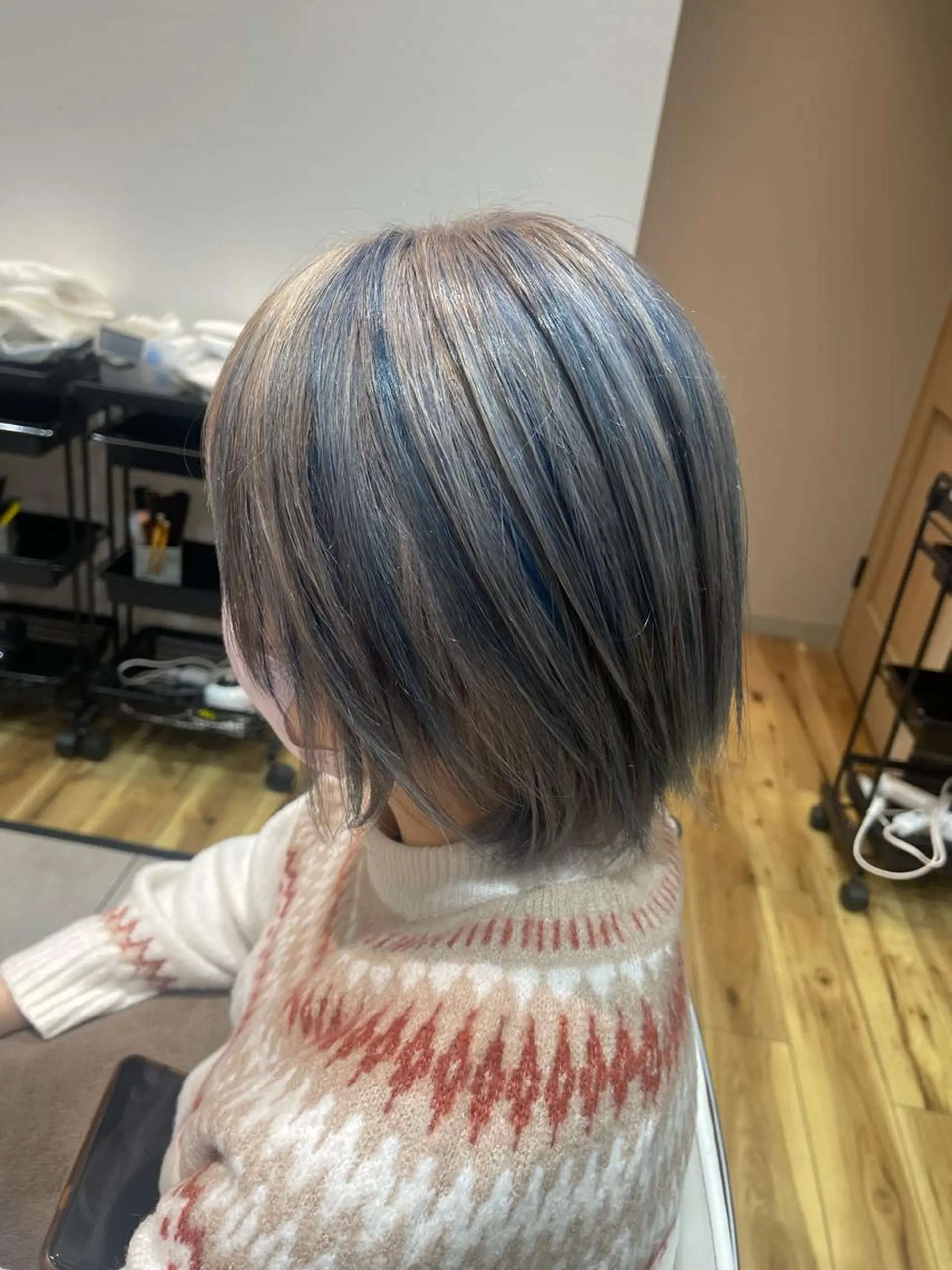 ミディアム ヘアカラー enn.bleach by t.a.g所属・碇山 楓己のヘアスタイル